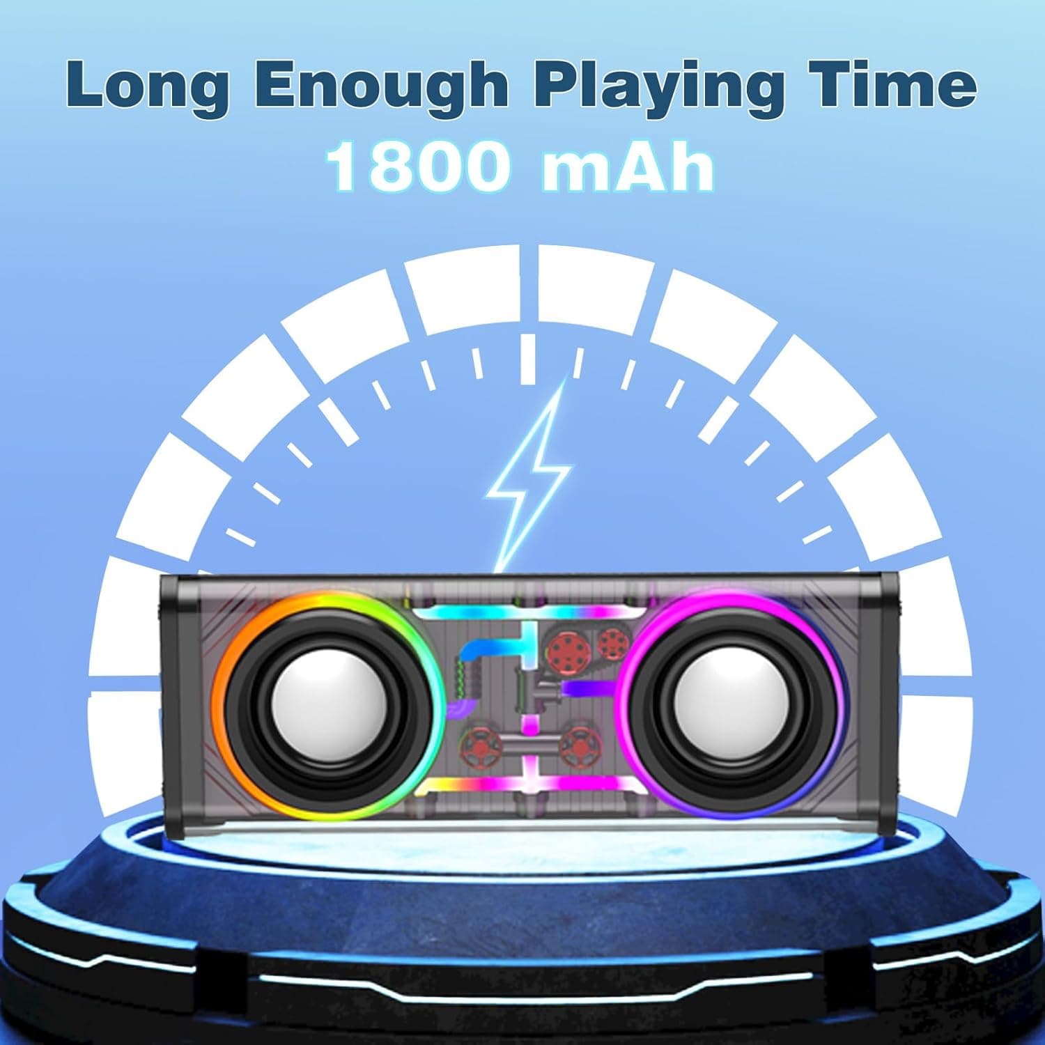 Transparent LED Bluetooth Speaker for Music and Mood - image 7