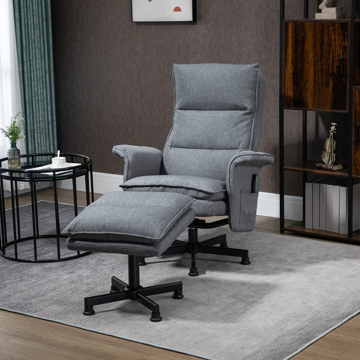 Grey Massage Recliner Set - image 3