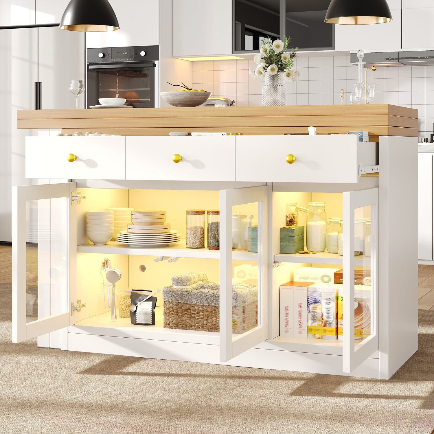 Smart Extendable Kitchen Island - image 2