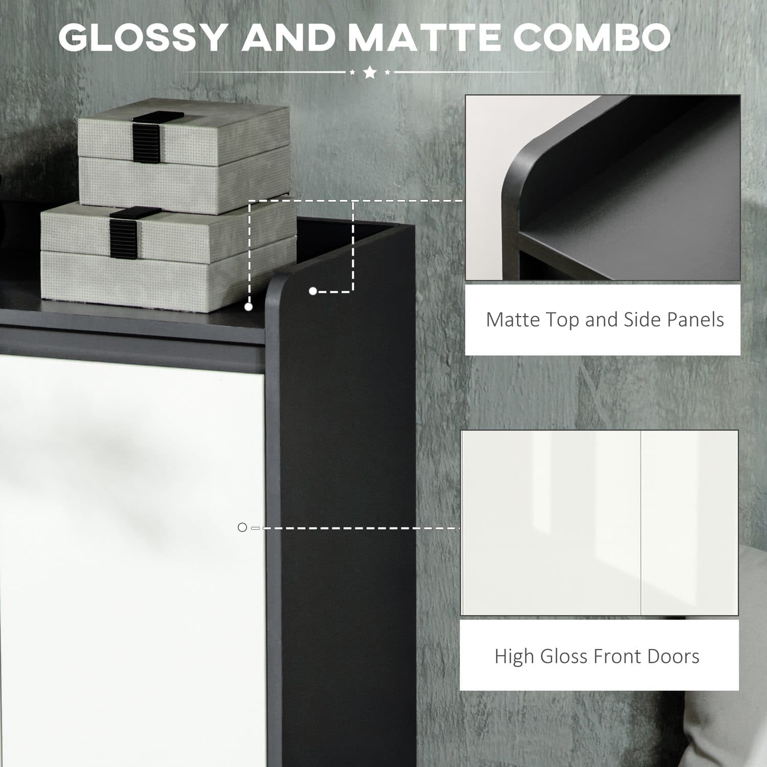 High Gloss Shoe Cabinet - image 3