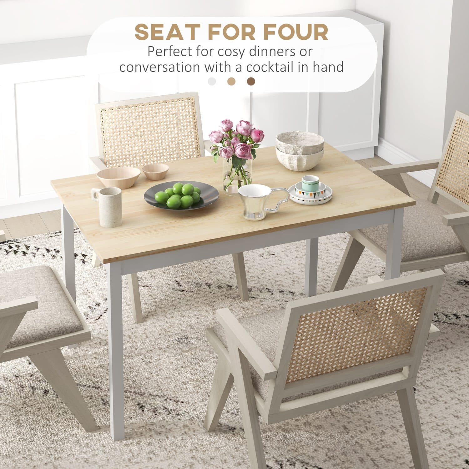 4-Seater Farmhouse Table - image 2