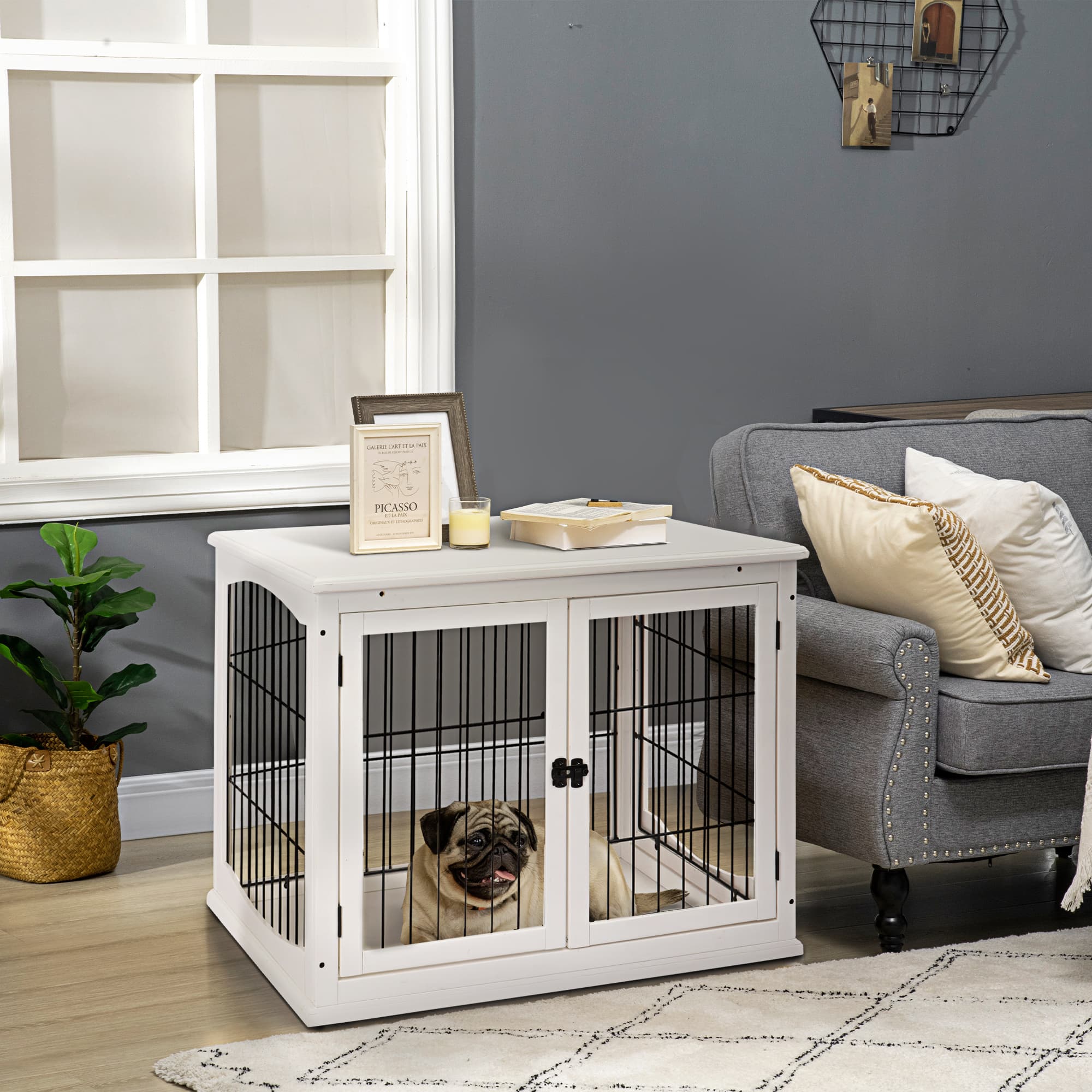Dog Crate End Table That Looks Like Furniture - image 4