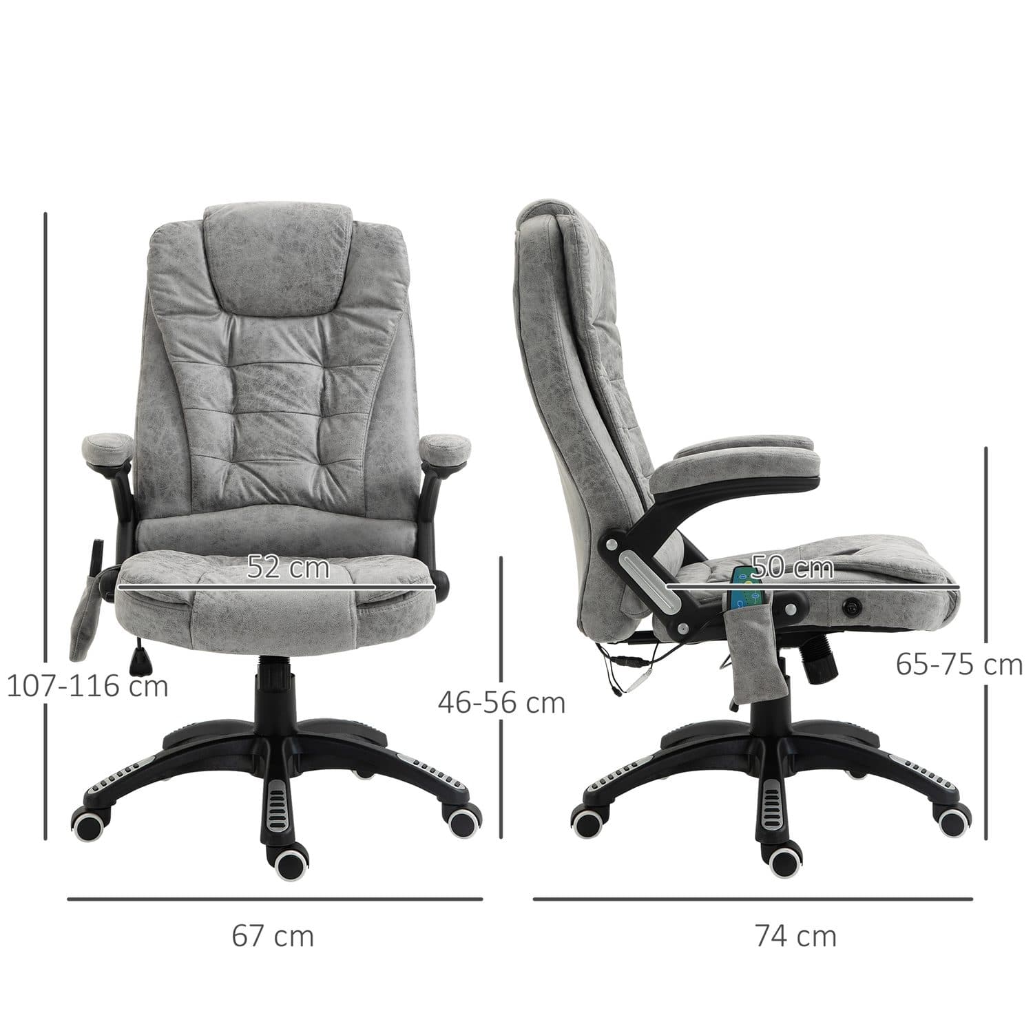Heated Massage Office Chair - image 5