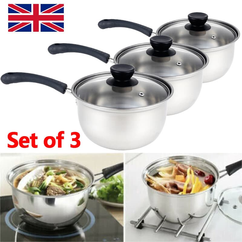 Three Stainless Steel Saucepans with Glass Lids for Every Hob - image 7