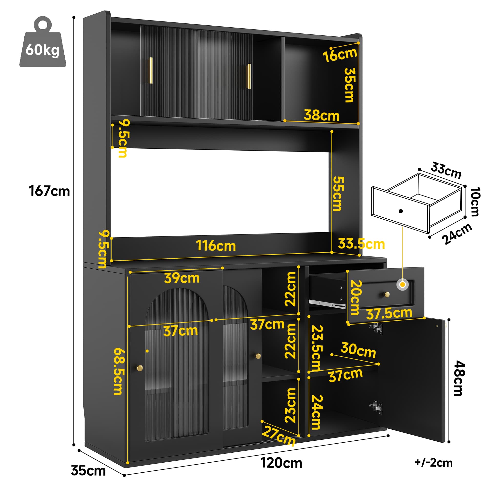 Music-Syncing LED Buffet Cabinet - image 2