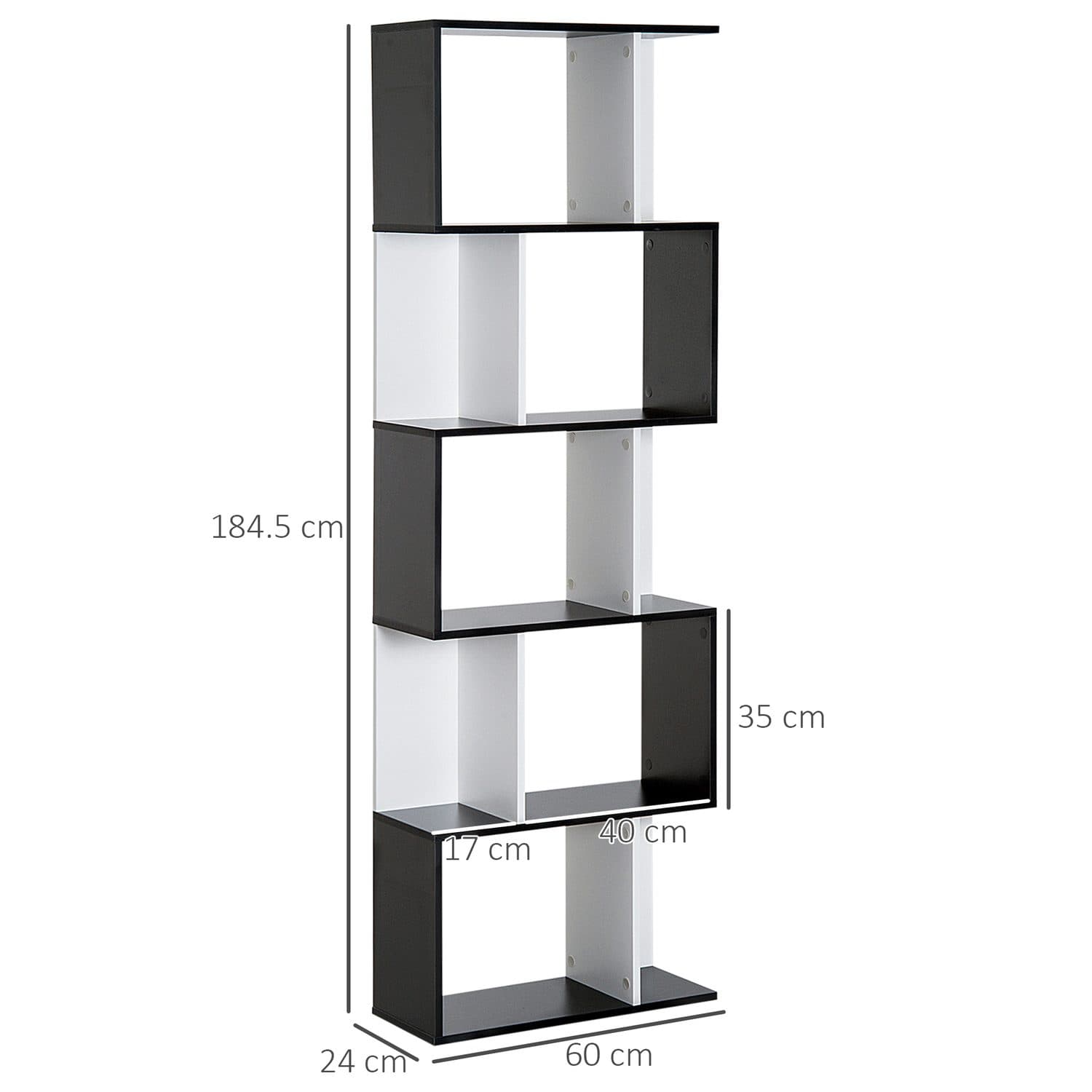 5-Tier S-Shaped Bookshelf - image 5