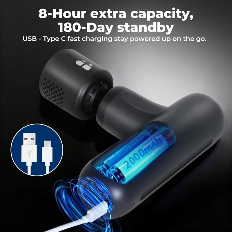 Mini Massage Gun with Heat and Cold
