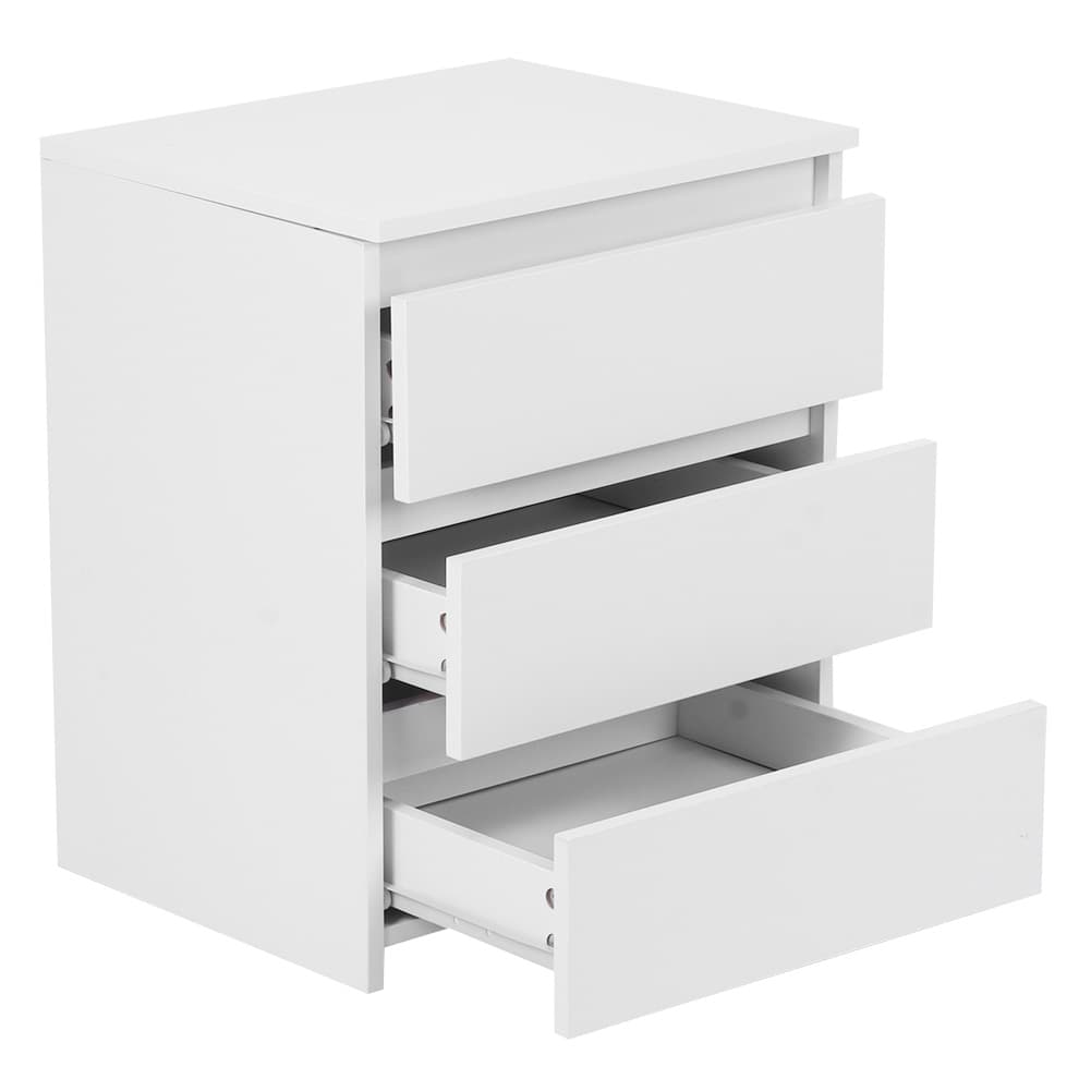 Modern White Nightstand - image 2