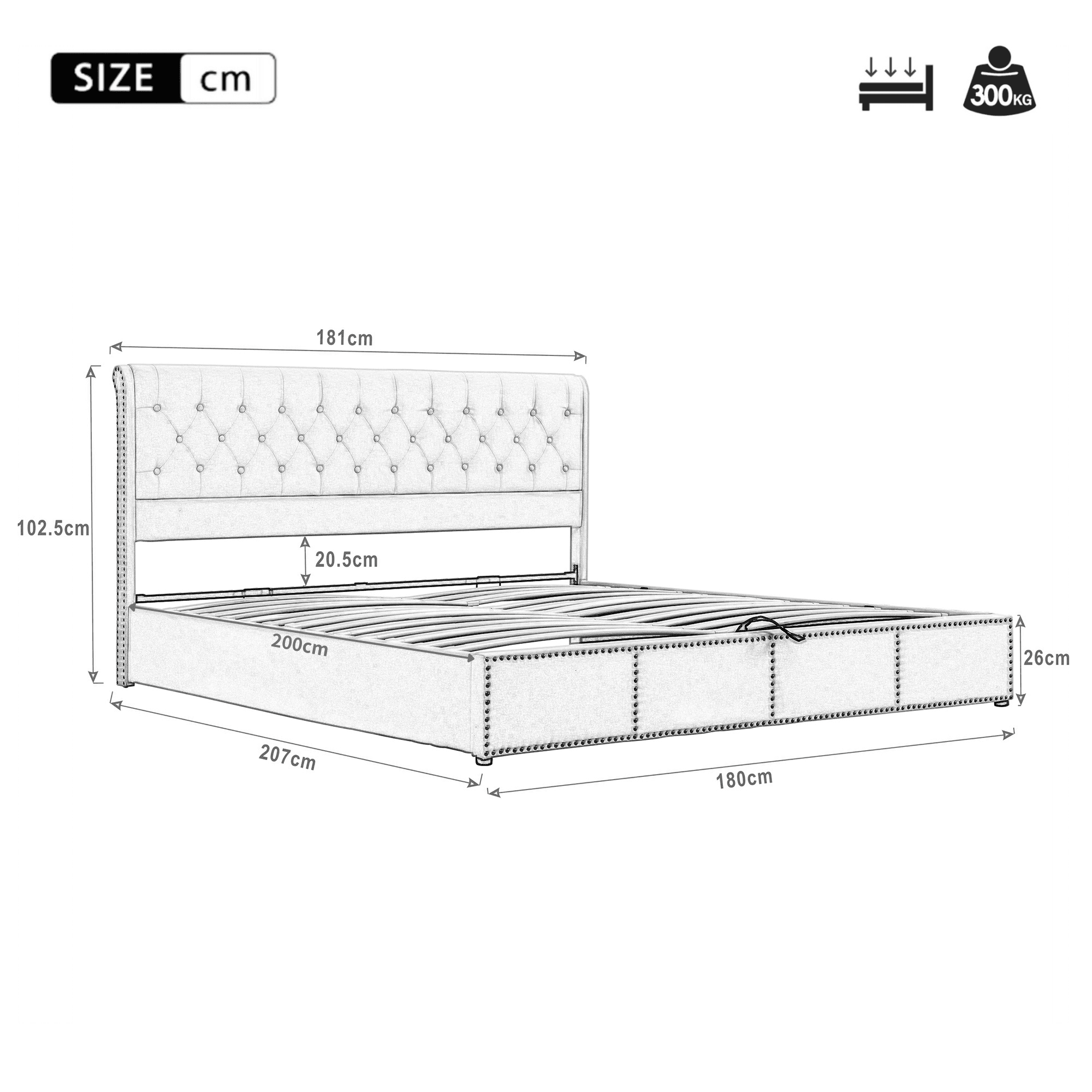 Your Super King Ottoman Bed - image 5