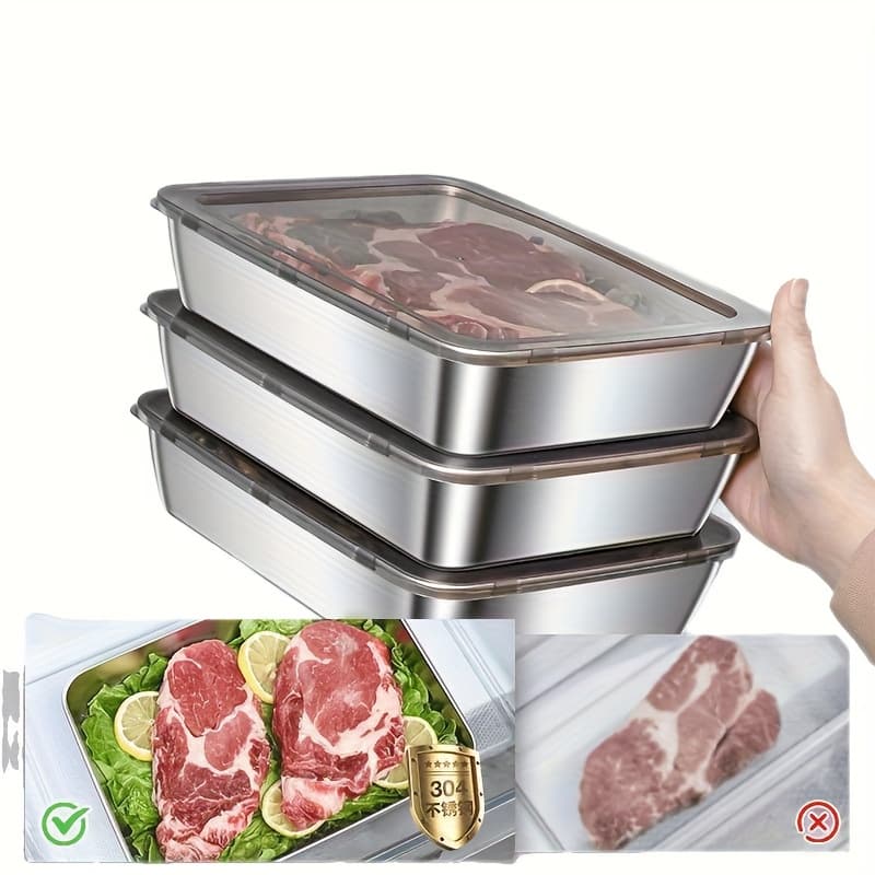 Sealed Stainless Steel Boxes for Fridge and Pantry - image 5