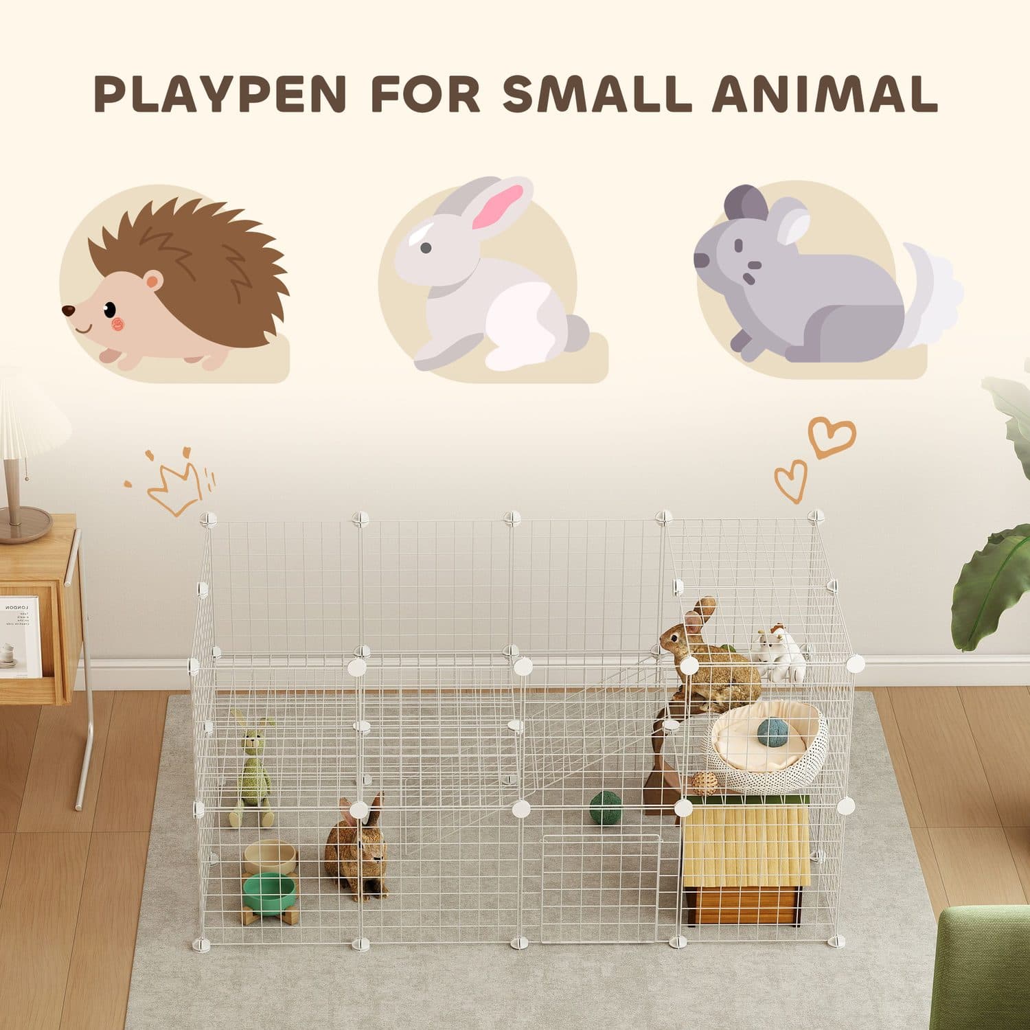 Configurable 36-Panel Playpen for Small Pets - image 5