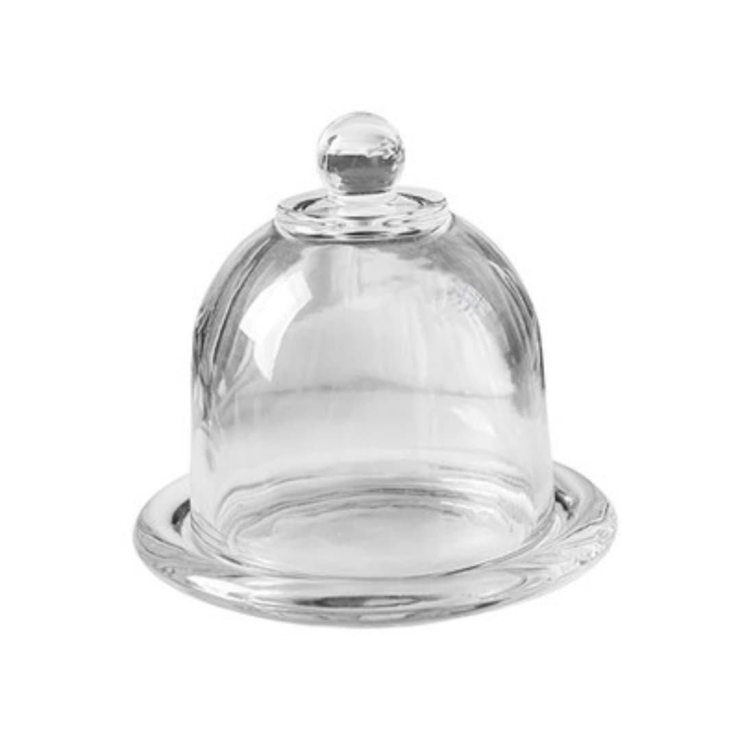 Glass Cake Stand with Cloche Dome for Elegant Displays - image 3