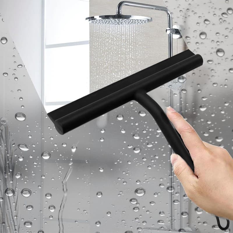 Silicone Shower Squeegee for Glass, Tile & Mirrored Surfaces - image 3