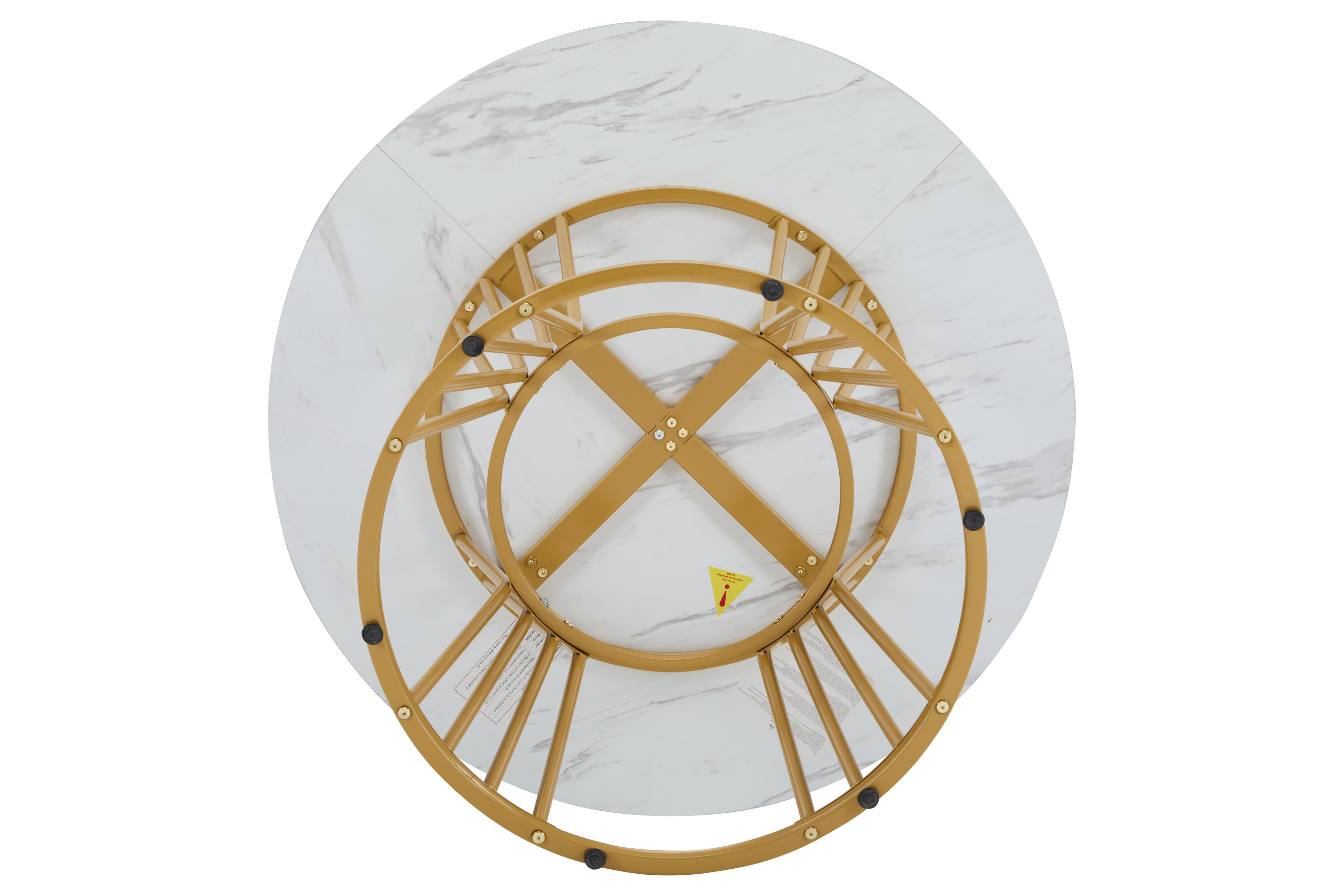 A Chic Centrepiece: Modern Marble Effect Dining Table - image 1