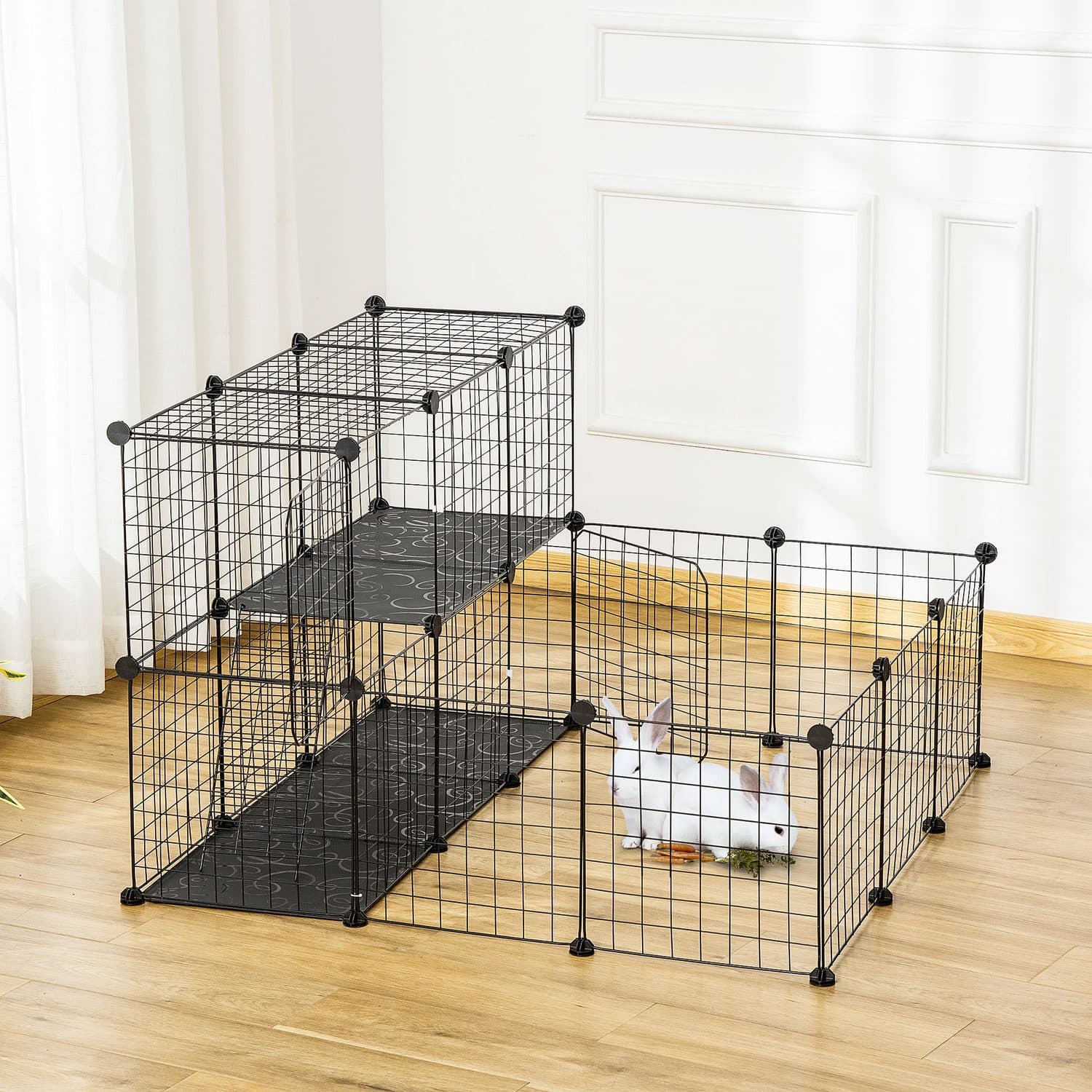 PawHut Customisable Pet Playpen for Guinea Pigs and Chinchillas - image 1