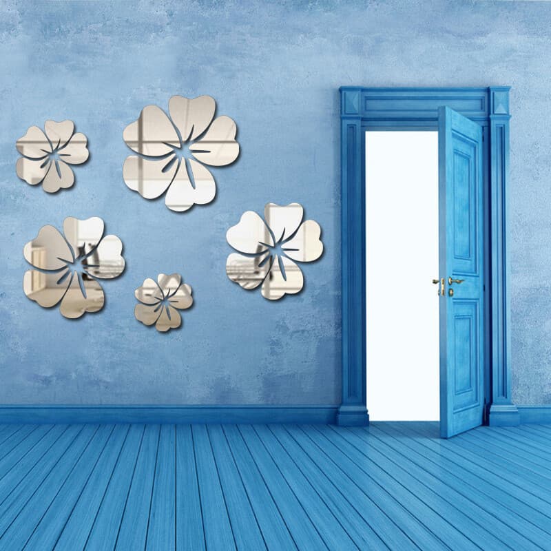 Reflective Flower Wall Stickers for Bright Decor - image 4