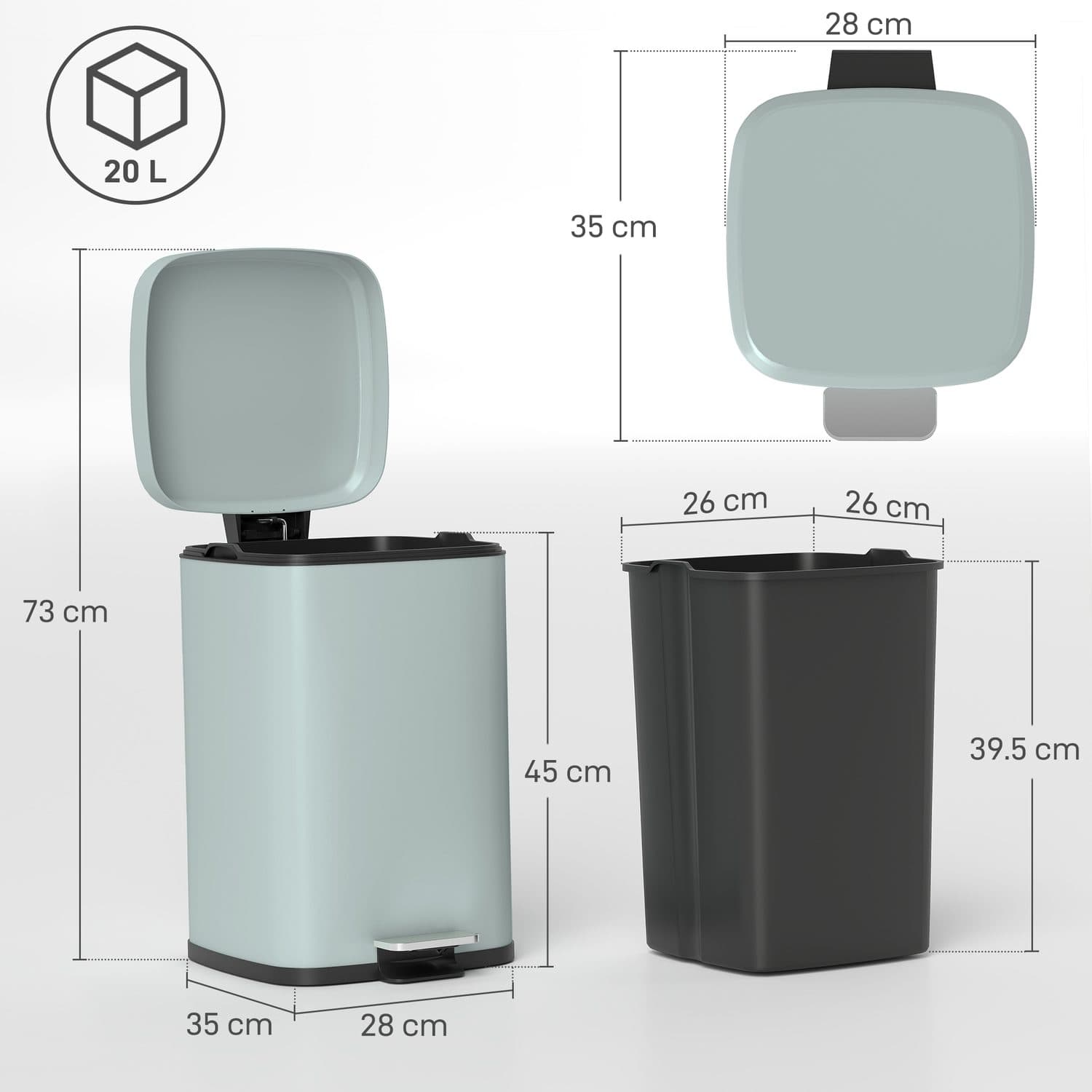 A 20-Litre Metal Pedal Bin for Kitchens That Stay Tidy - image 3