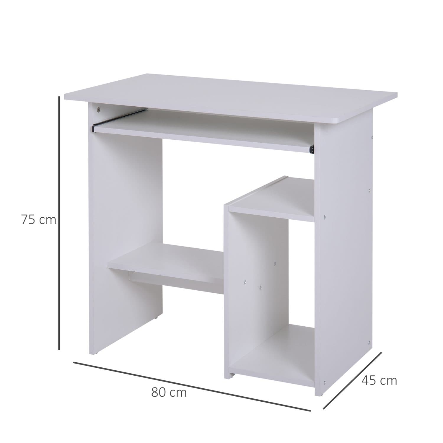 Compact White Desk - image 3