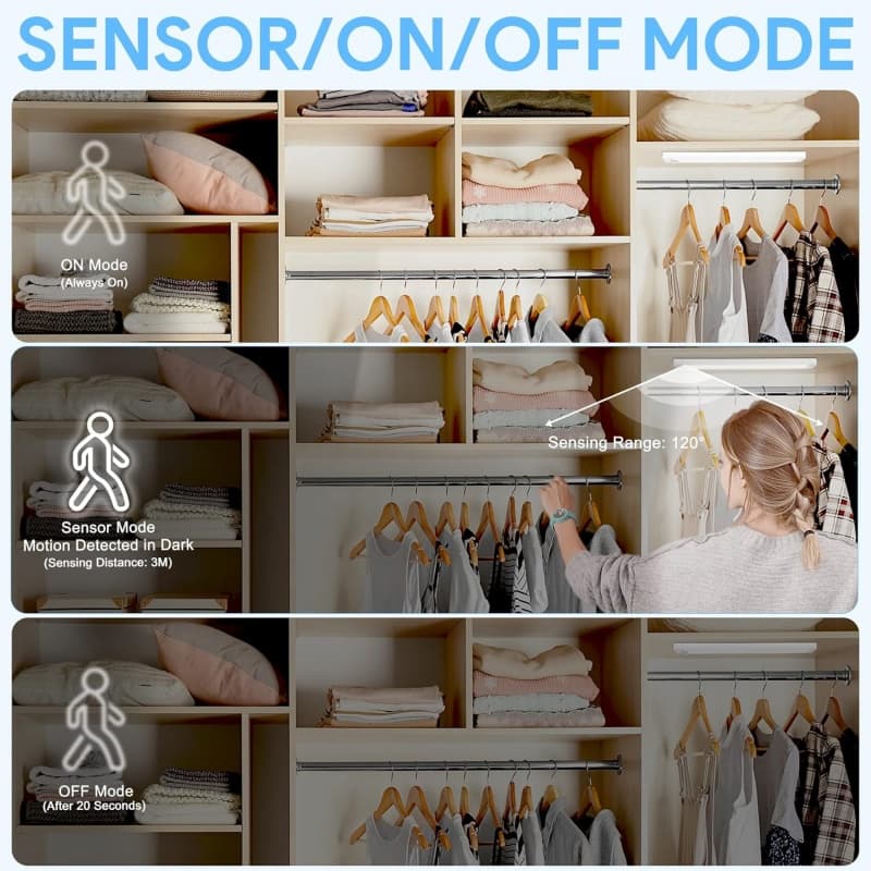 Hands-Free LED Bar Light for Wardrobes, Cupboards & Hallways - image 4