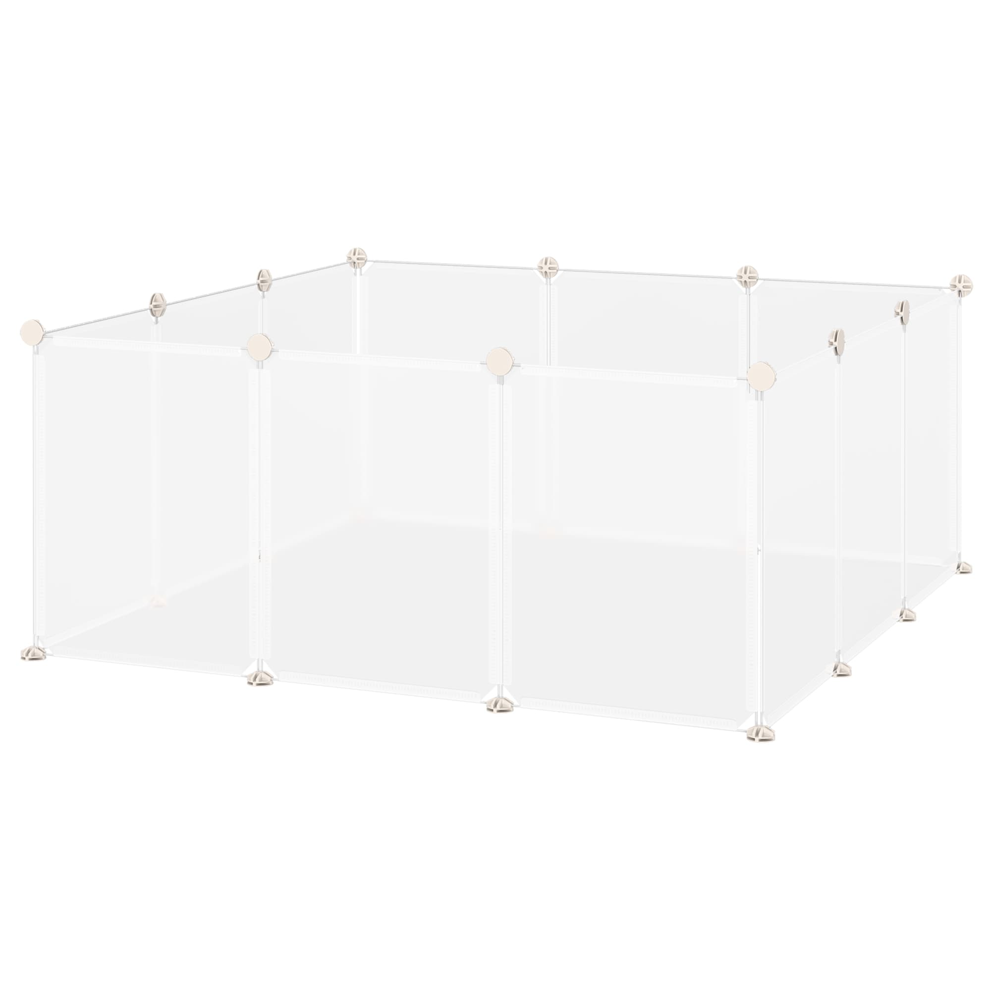 PawHut DIY Small Animal Playpen, 12 Panels