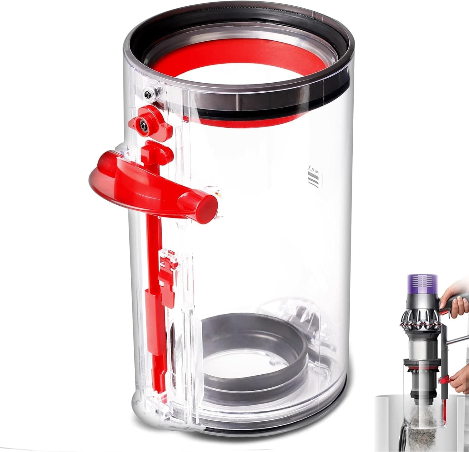 Replace Your V10 Dust Bin with a Larger Transparent Canister - Default