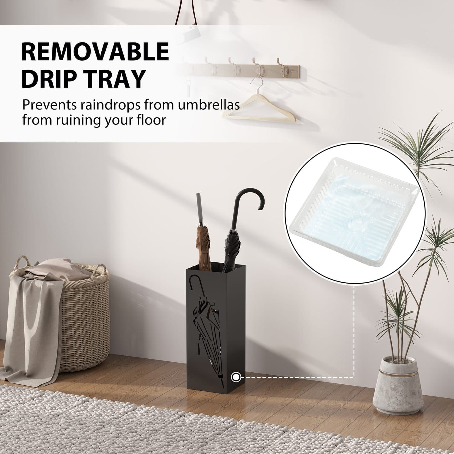 Keep Hallways Tidy with a Black Umbrella Stand - image 2