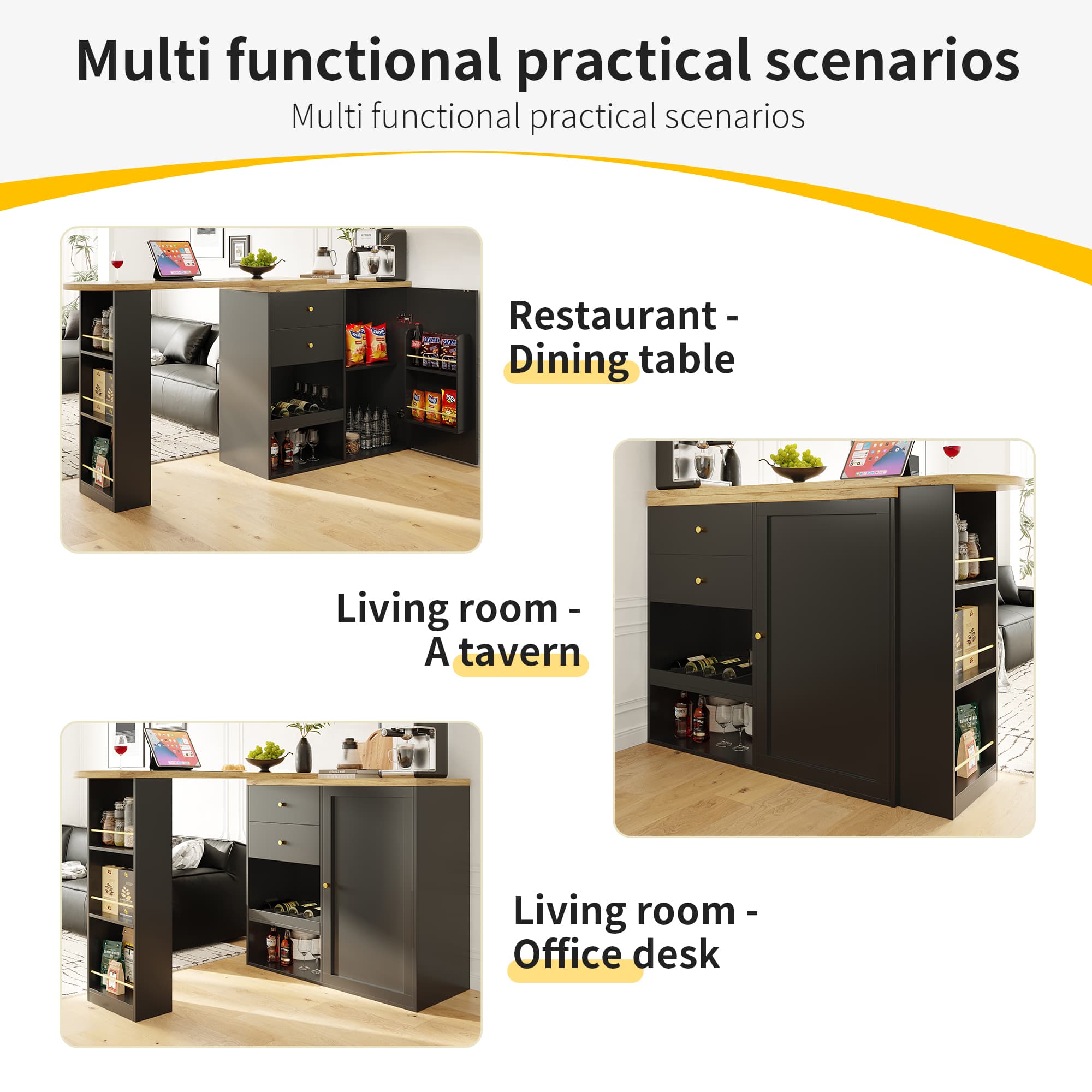 Swivel Bar Table with Clever Integrated Storage - image 1