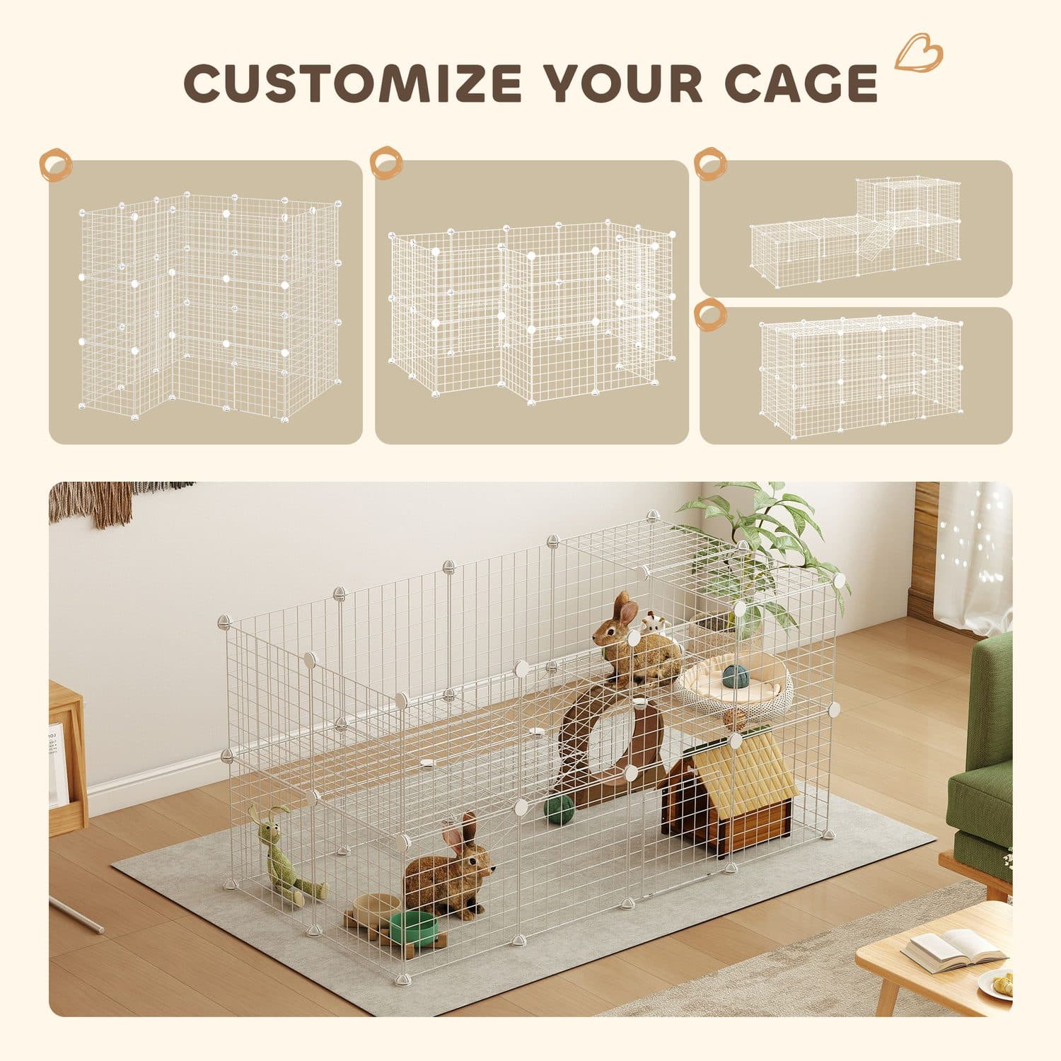Configurable 36-Panel Playpen for Small Pets - image 4