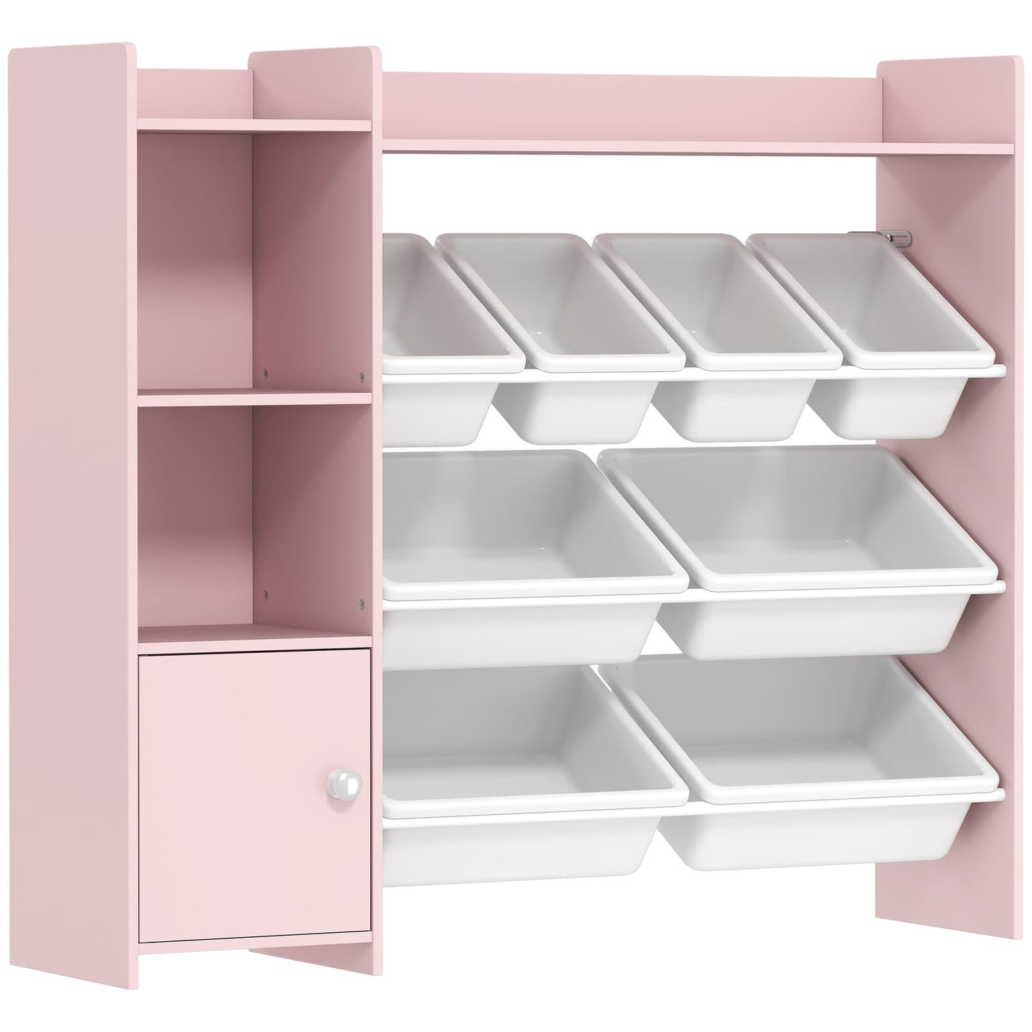 Pink Toy Storage Unit & Bins - Pink