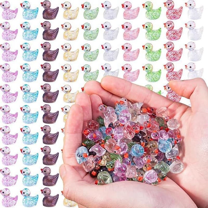 Tiny Glitter Ducks for Craft Displays and Decor - image 7