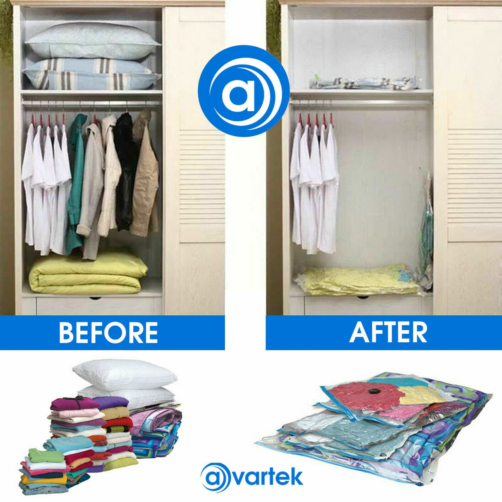 Six Vacuum Storage Bags for Reclaiming Wardrobe Space - image 3