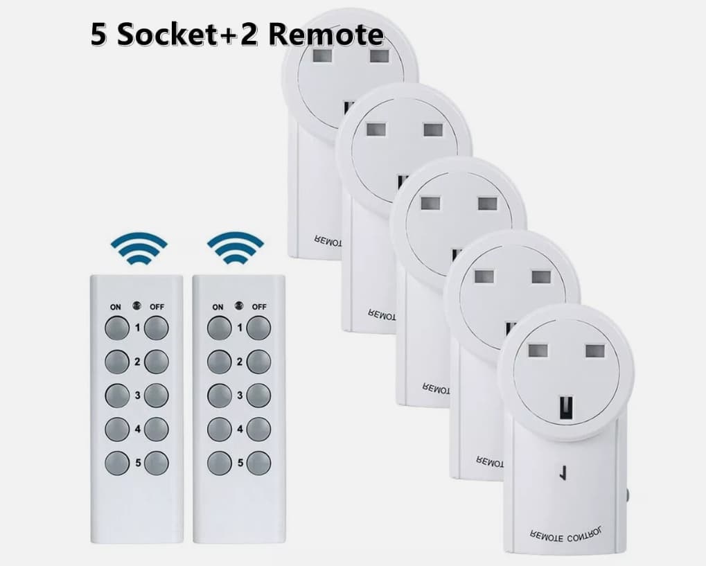 Control Five Mains Sockets from Anywhere in the Room - Default