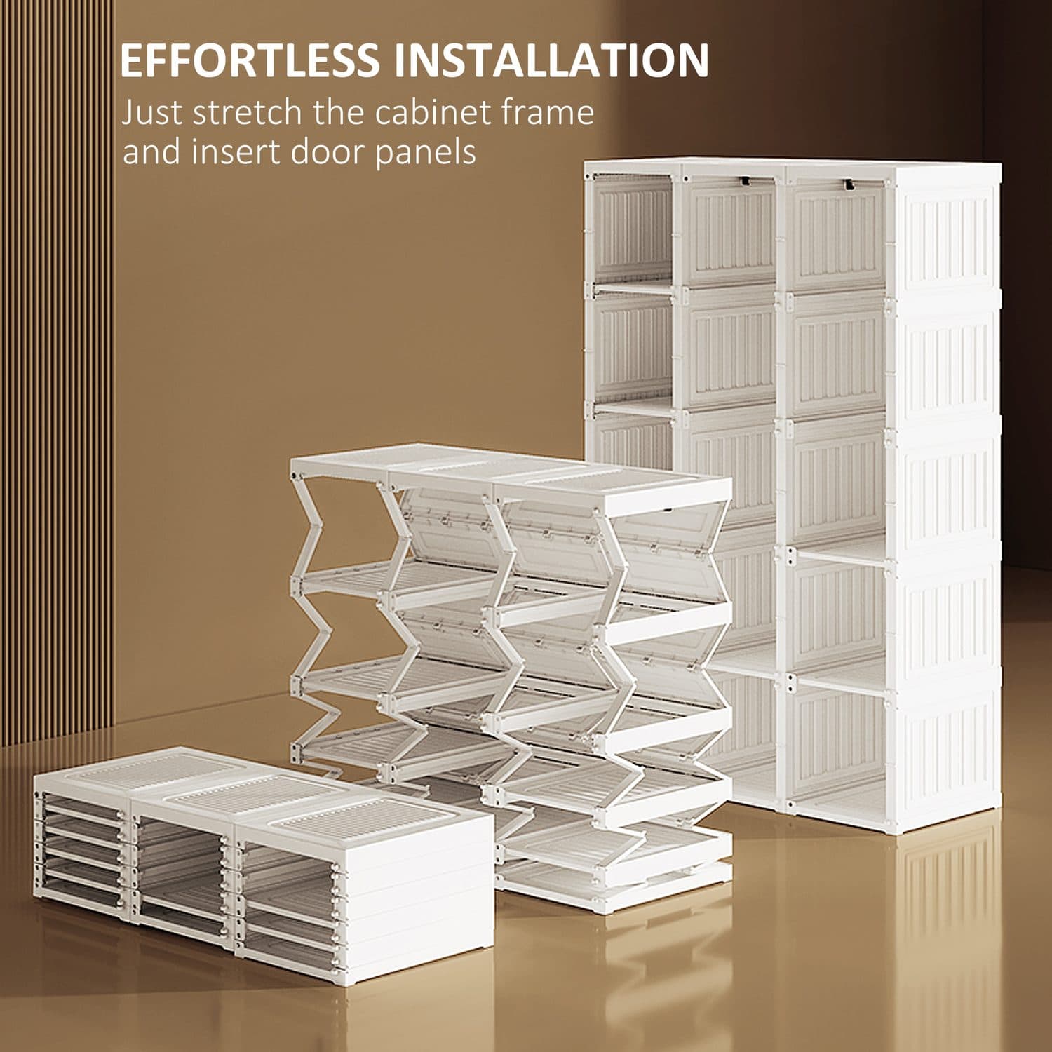 Foldable White Wardrobe - image 5