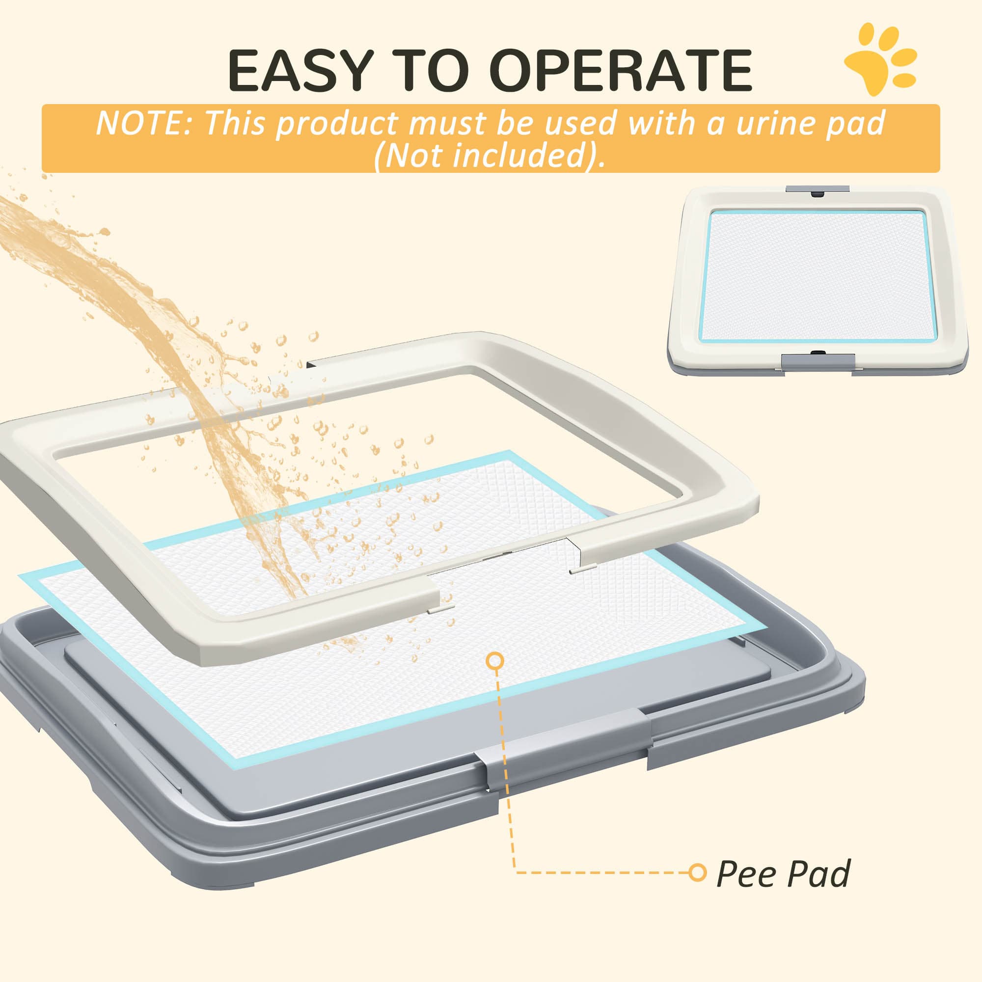 Dog Toilet Tray with Detachable Frame for Easy Cleaning - image 2