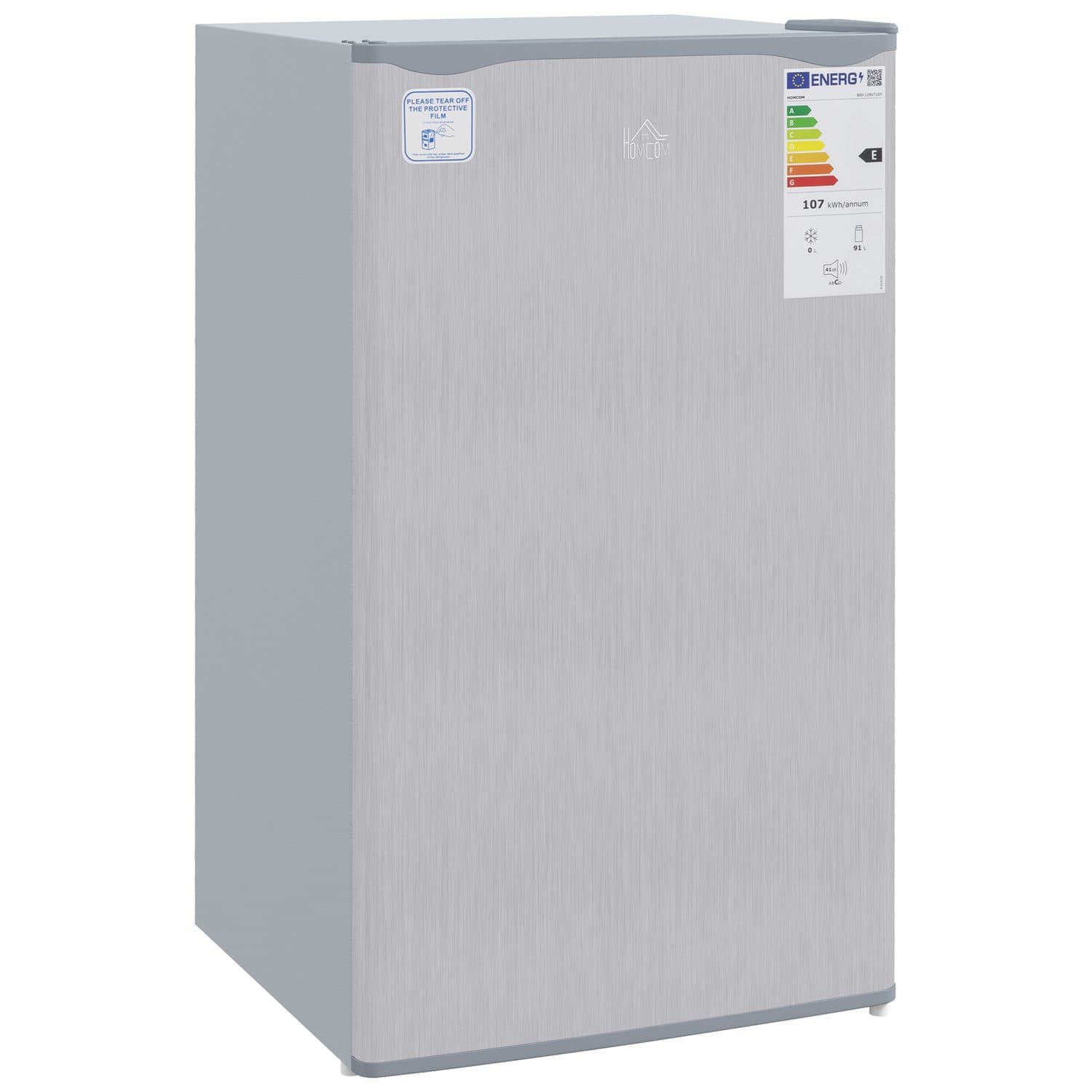 Grey Under Counter Fridge Freezer With Chiller Box - Grey