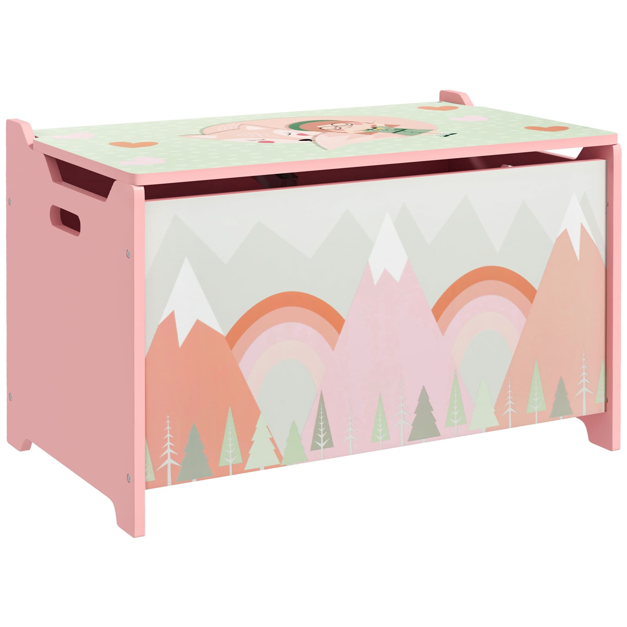 Pink Kids Toy Storage Chest For Tidier Playrooms