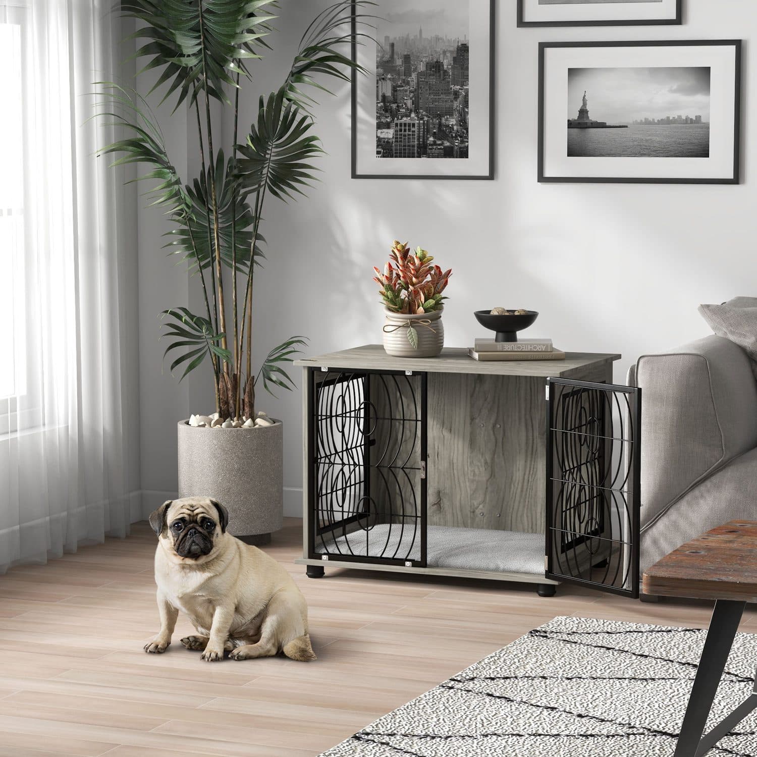 Stylish Dog Crate End Table - image 5