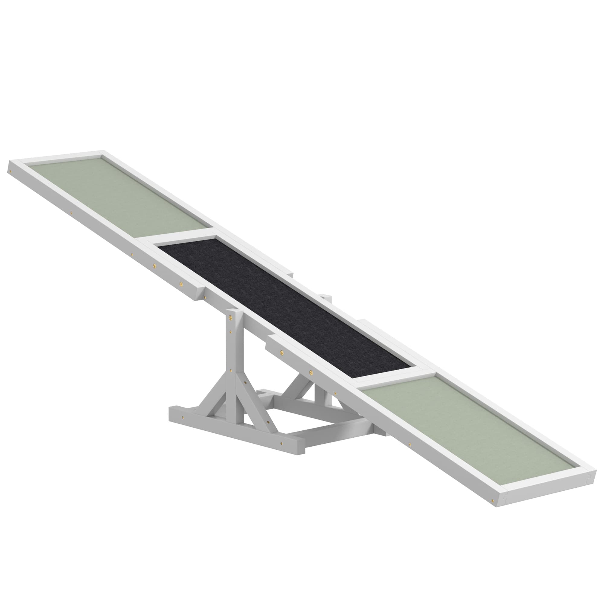 PawHut Wooden Pet Seesaw With Anti-Slip Surface for Dogs