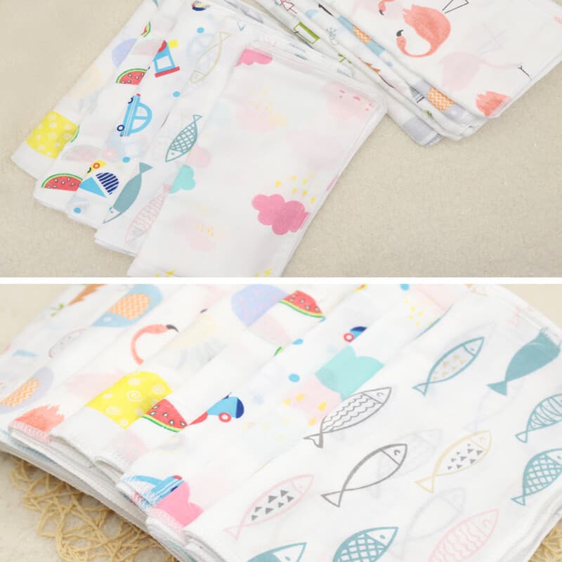 Soft Cotton Muslin Squares for Newborns – 10-Pack Bath Cloths - image 8