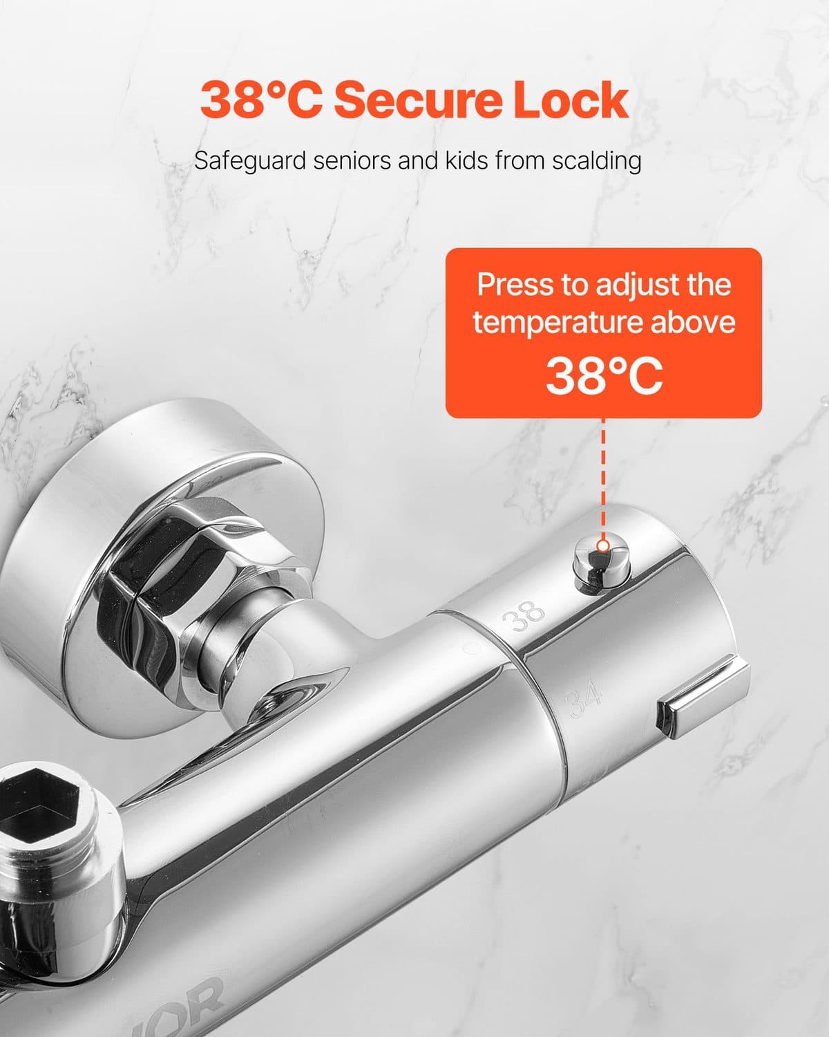 Chrome Thermostatic Shower Valve for Consistent Water Control - image 3