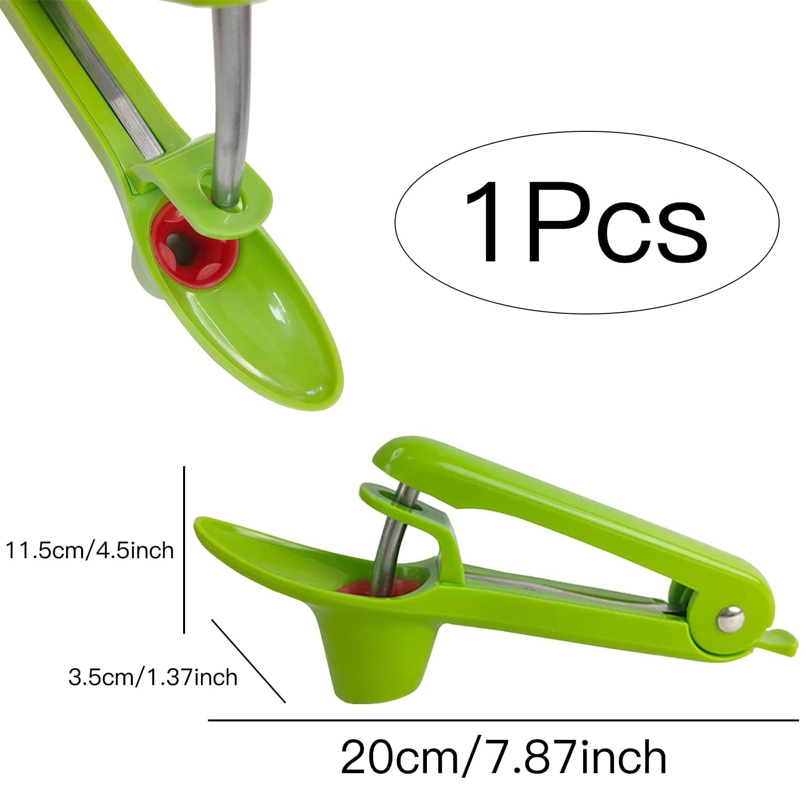 Cherry Pitter with Stainless Steel Pin in Green - image 1