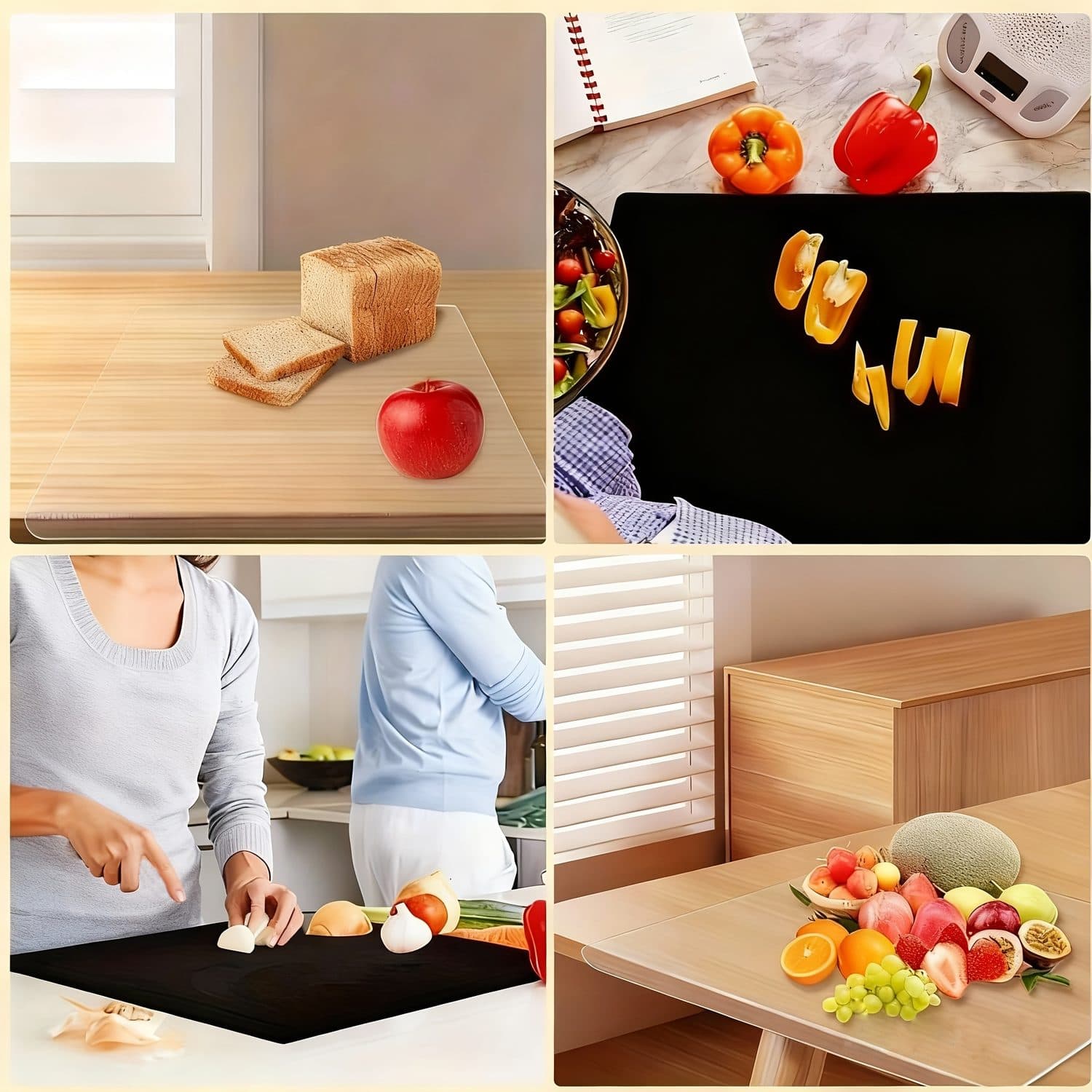 A sleek black cutting board for cleaner prep space - image 2