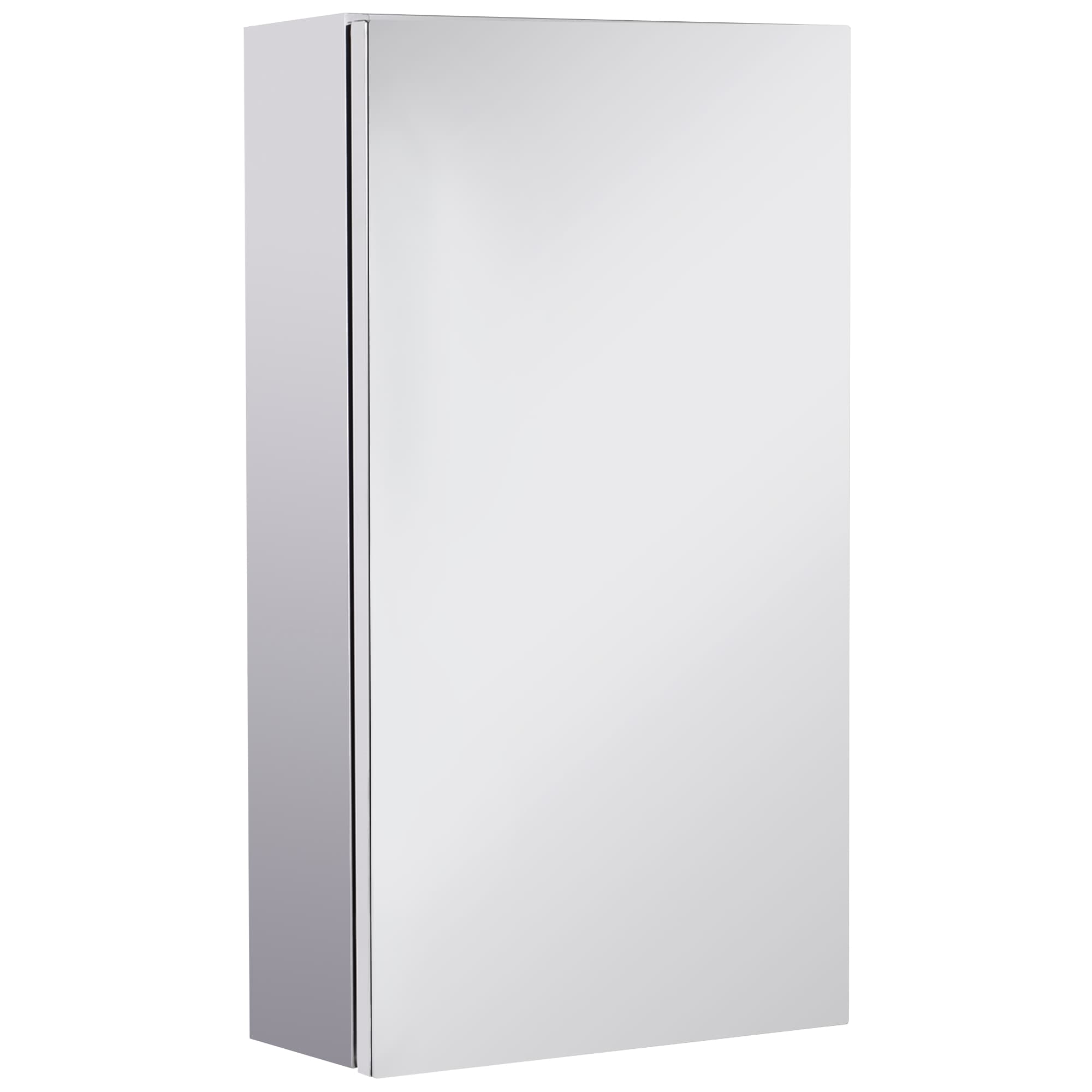 Space-Saving Frameless Stainless Steel Bathroom Cabinet