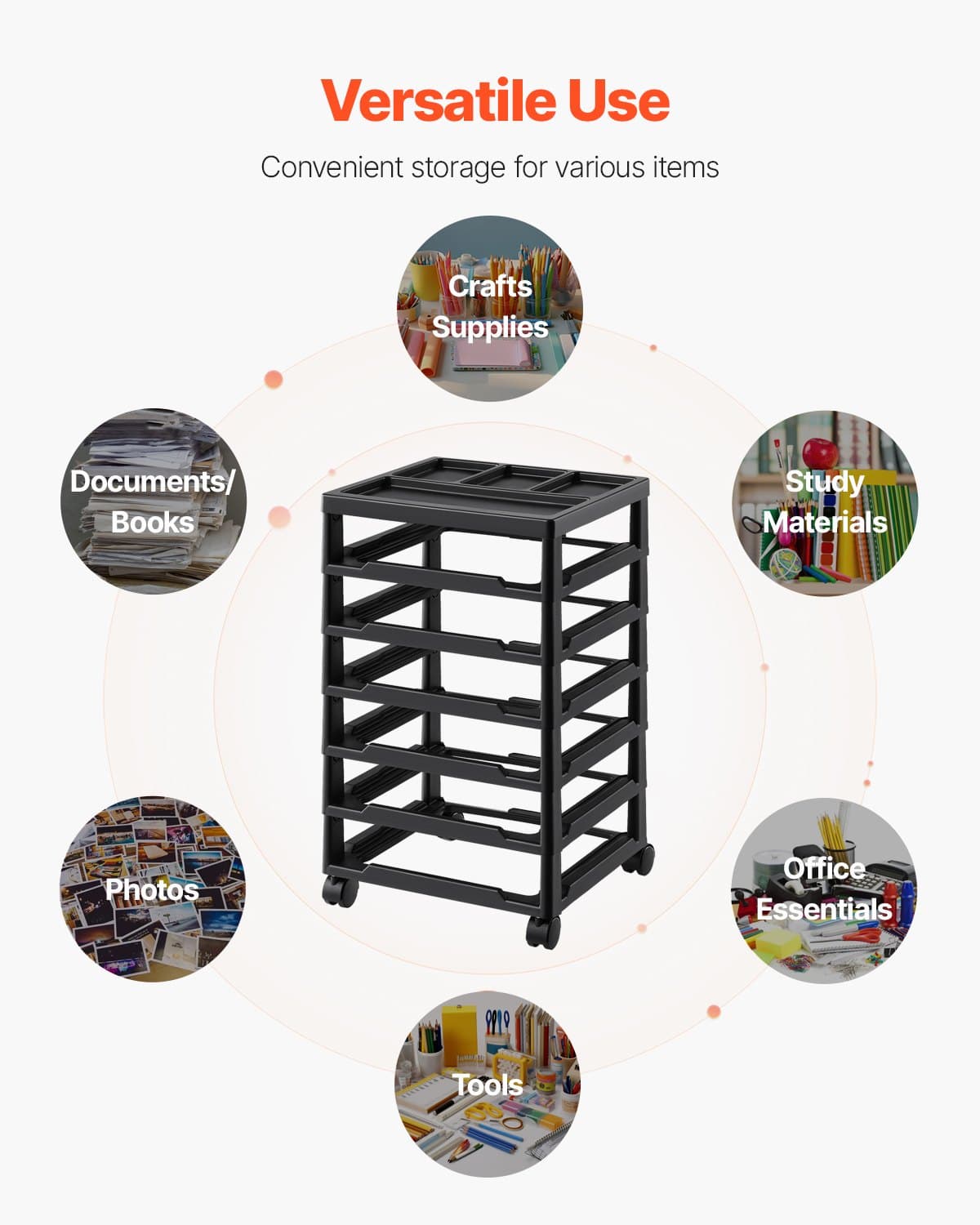 6-Tier Rolling Craft Cart - image 5