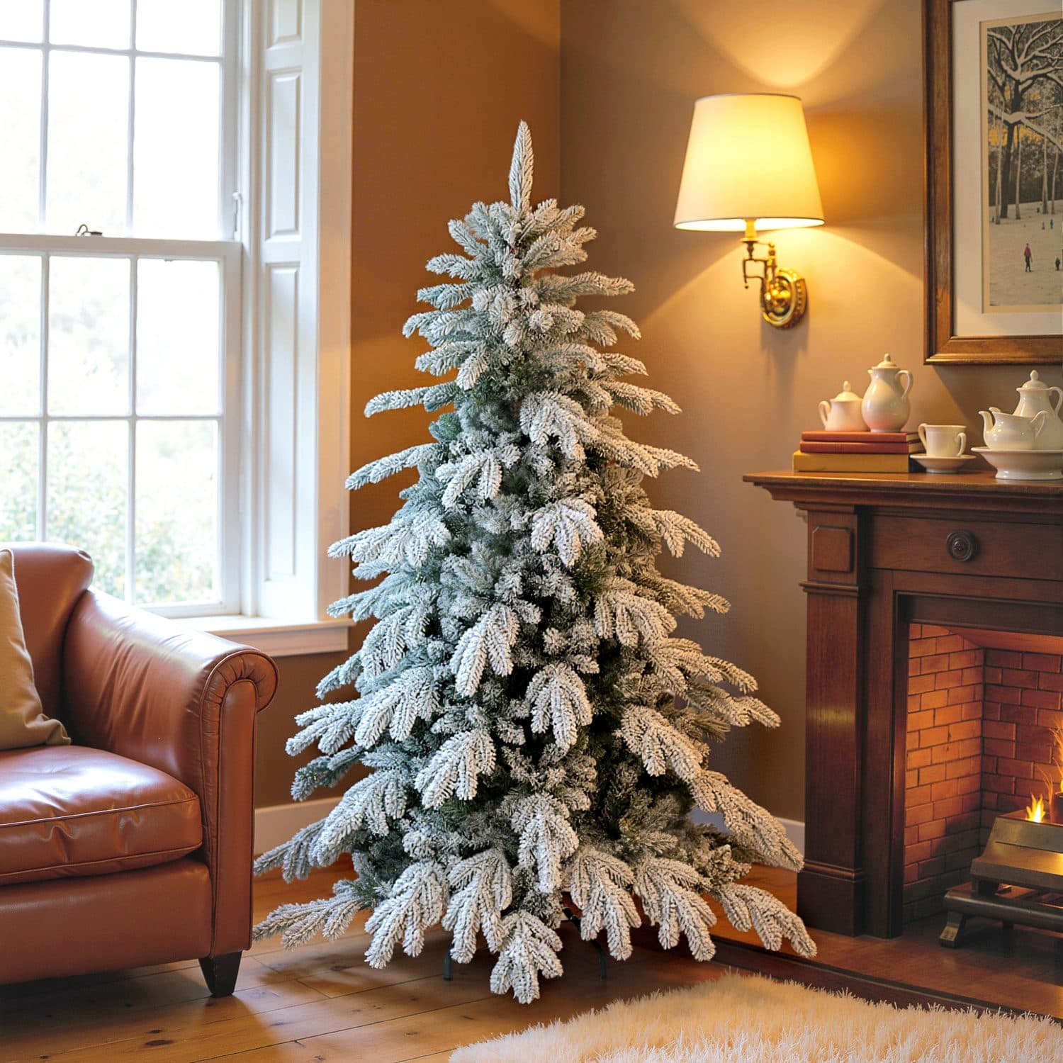 5ft Snowy Christmas Tree - image 2