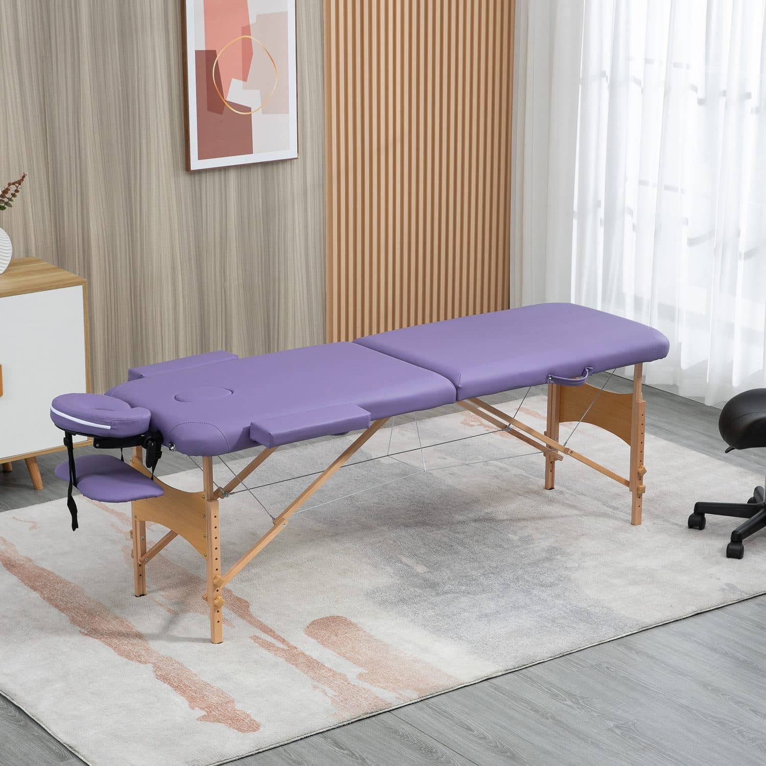 Portable Purple Massage Bed for Effortless Treatments - image 2