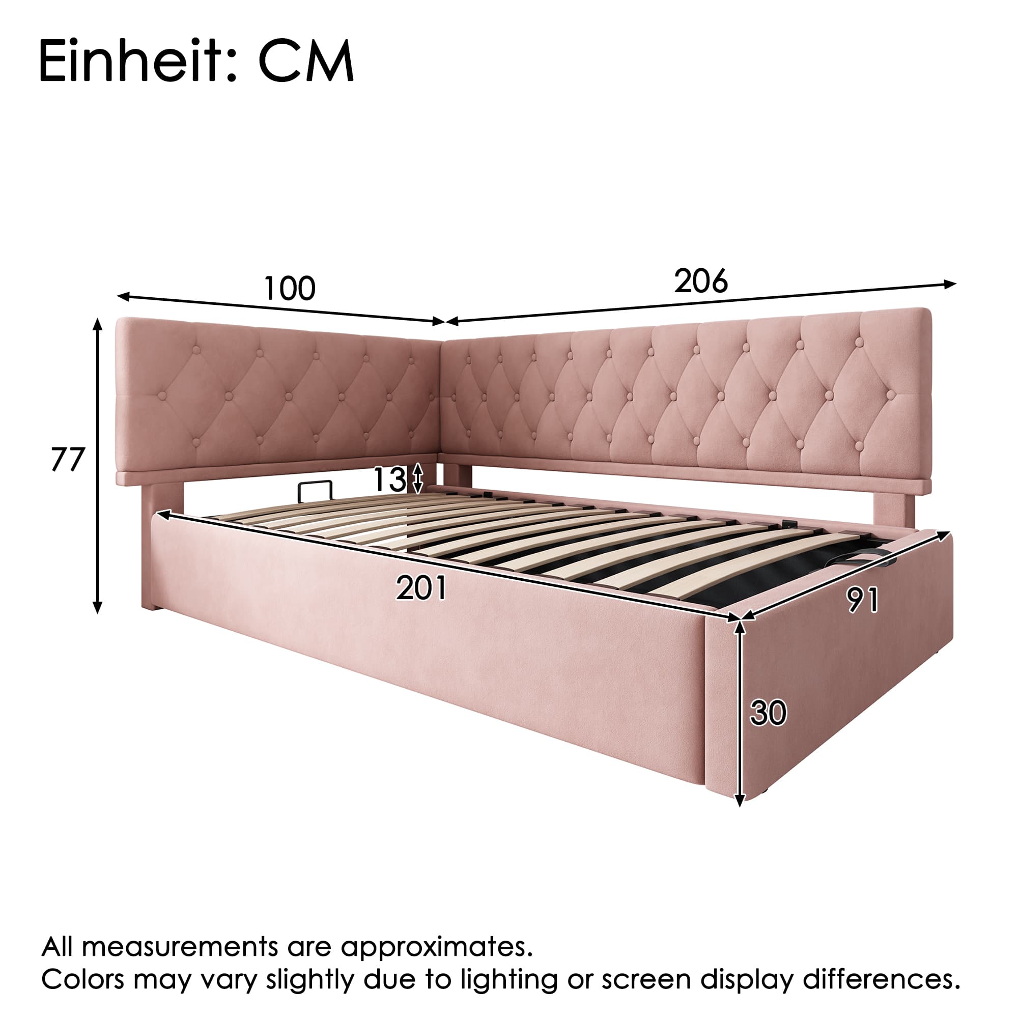 Stylish Single Daybed with Effortless Hydraulic Storage - image 2