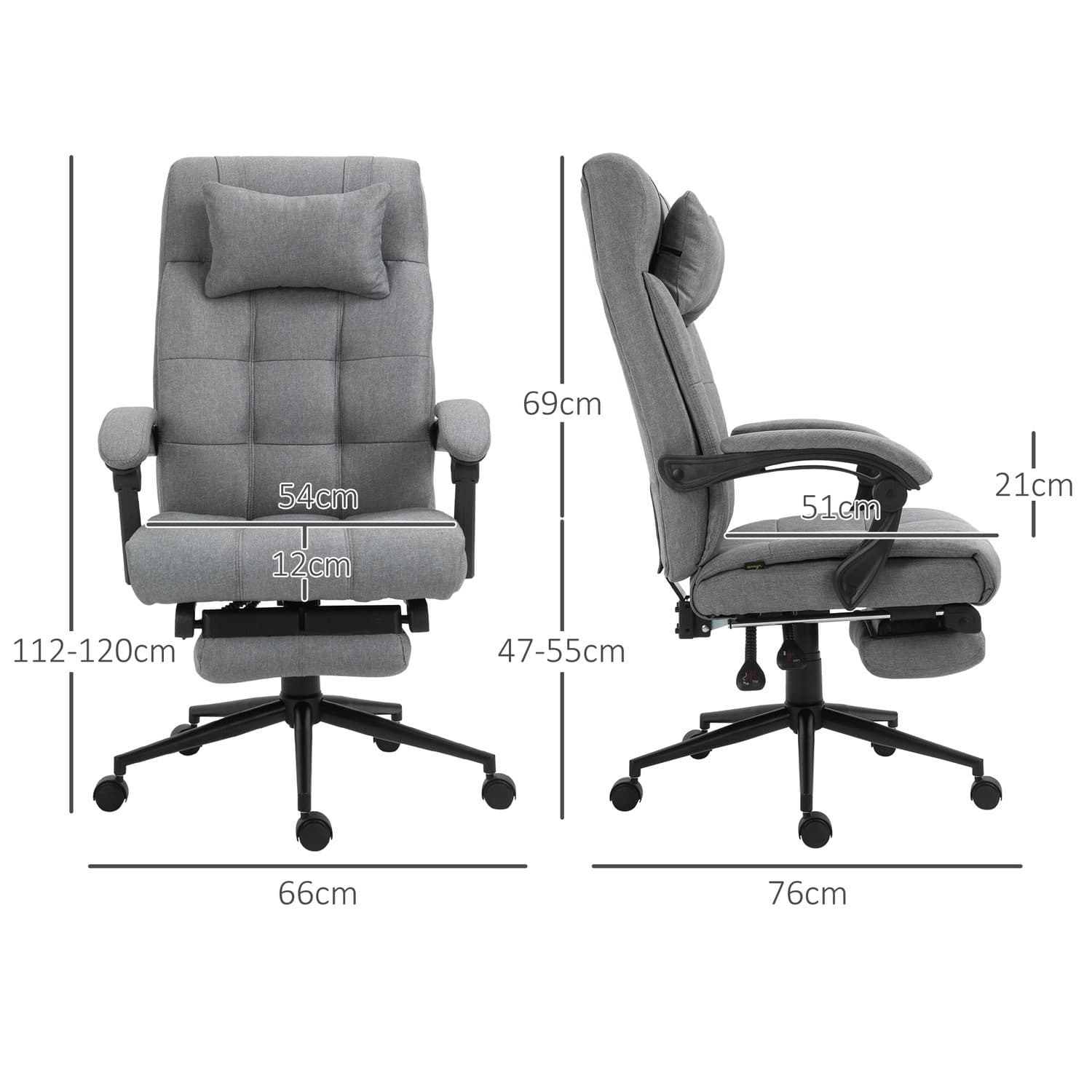 Vinsetto Reclining Office Chair - image 1