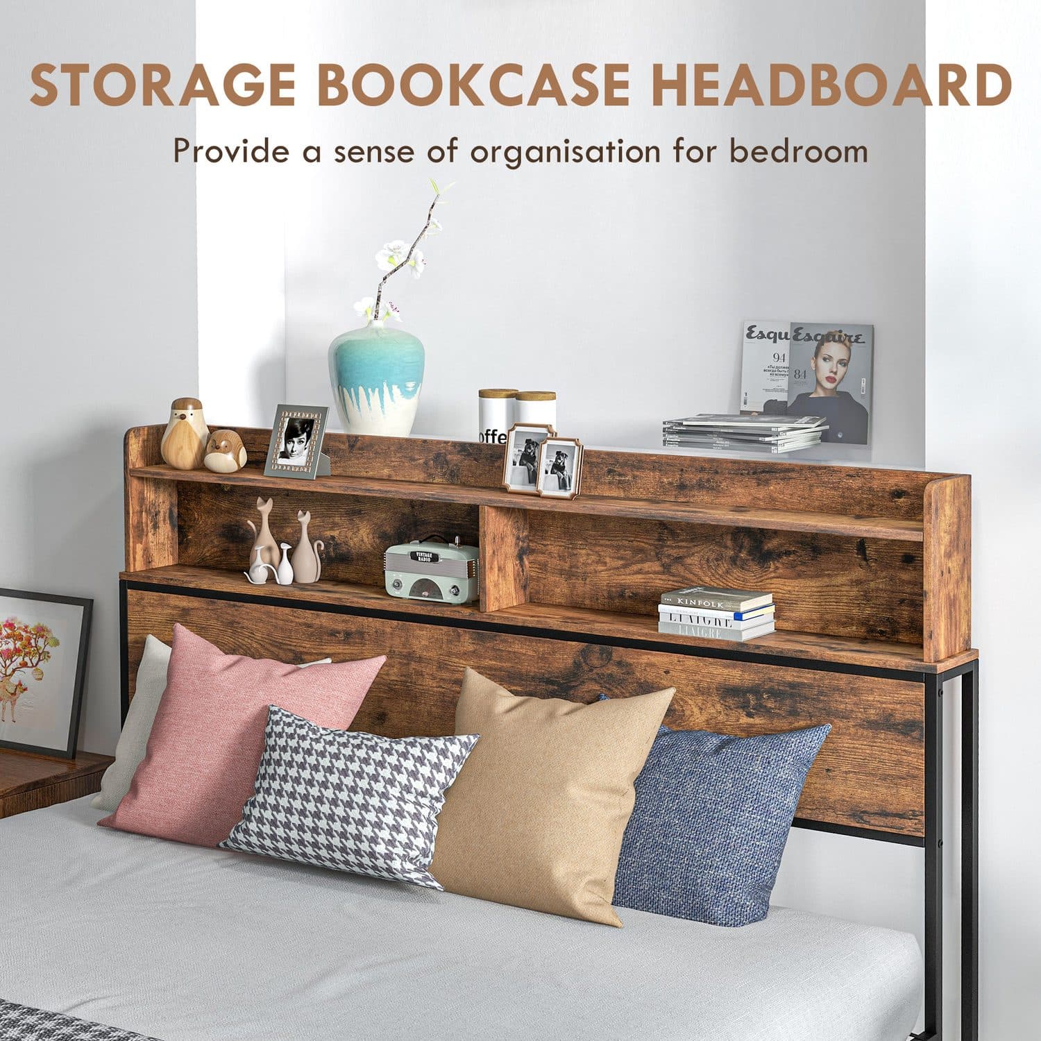 Industrial King Storage Bed - image 4