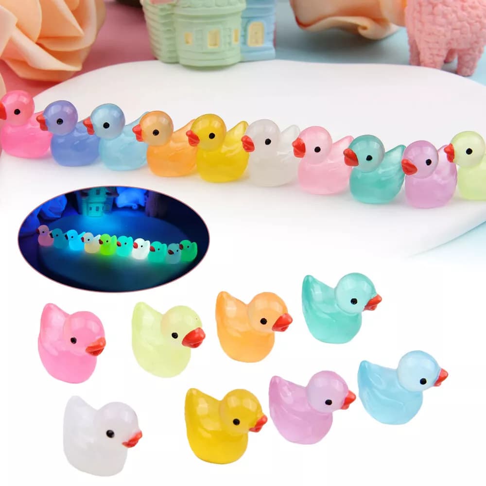 Tiny glow duck ornaments for playful miniature displays - image 2